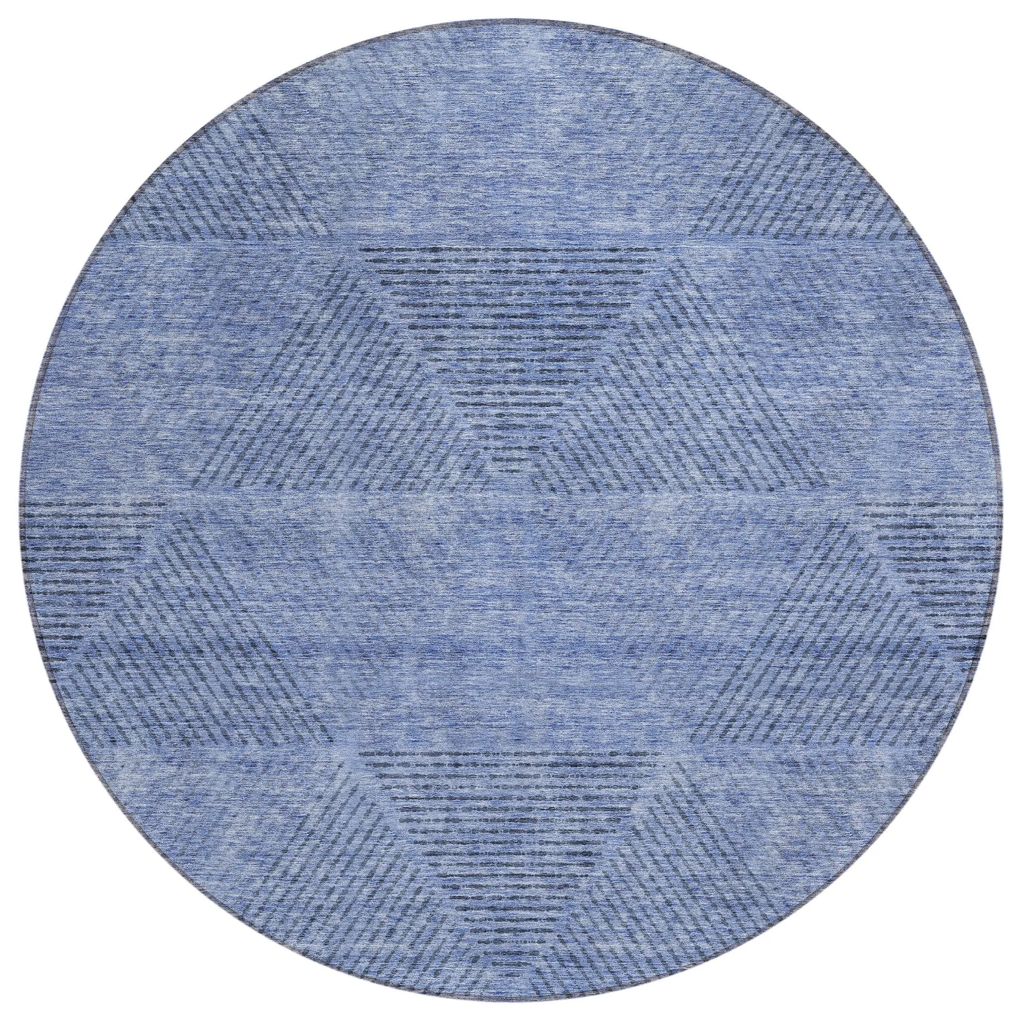 Machine Washable Indoor/ Outdoor Chantille Contemporary Prism Rug