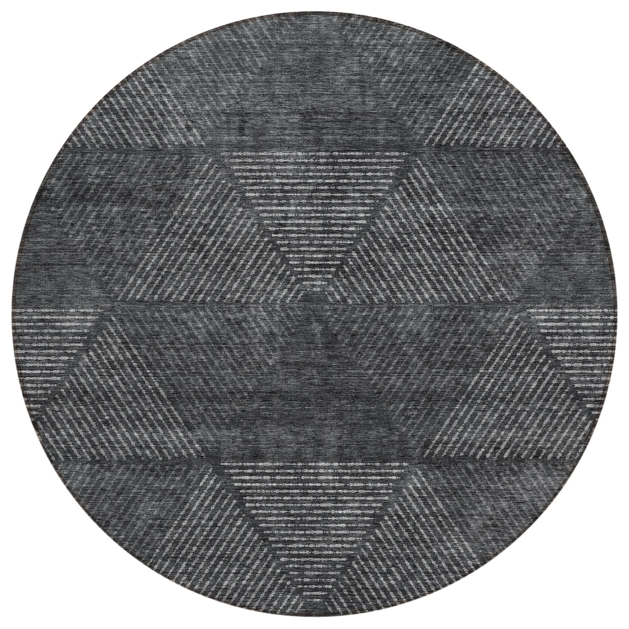 Machine Washable Indoor/ Outdoor Chantille Contemporary Prism Rug