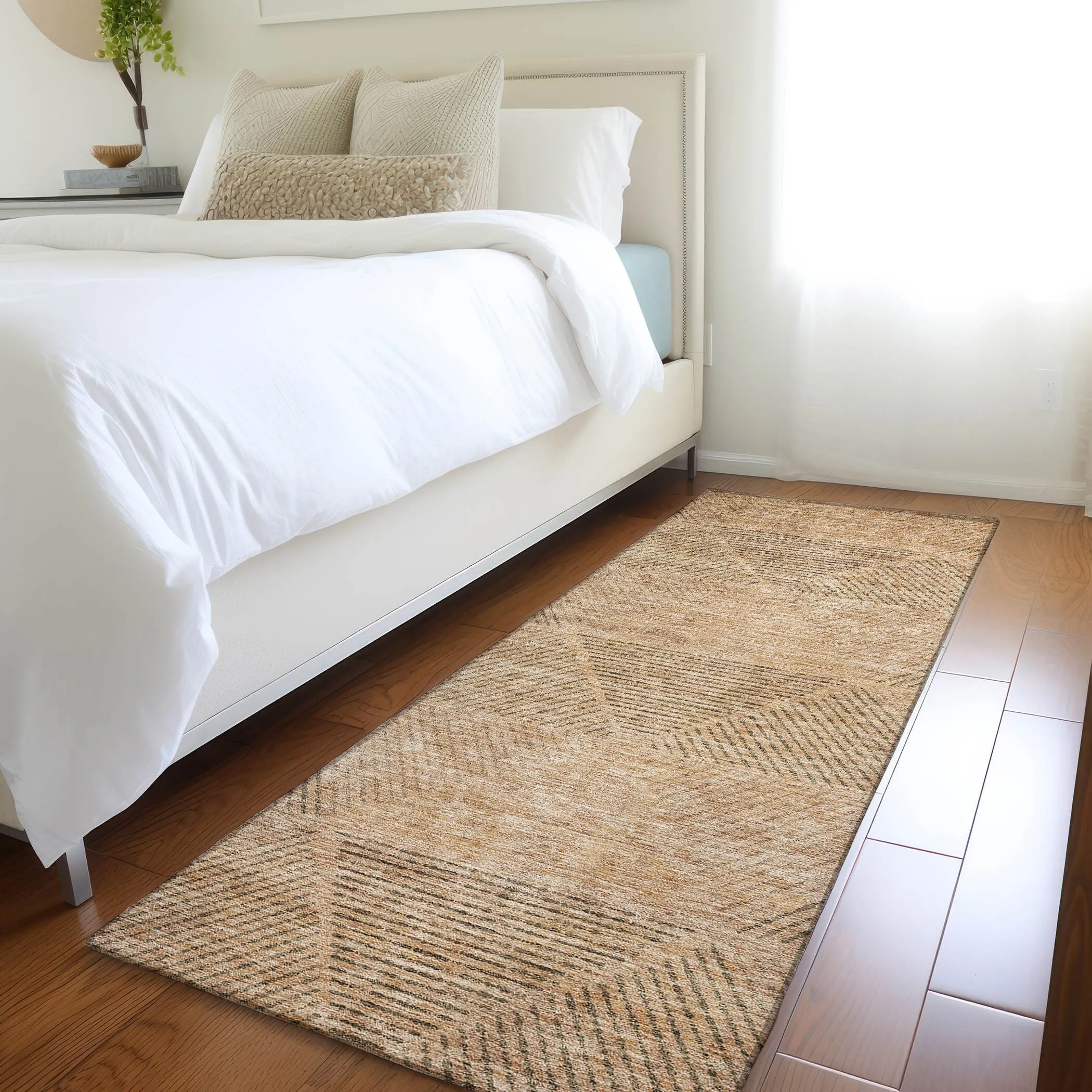 Machine Washable Indoor/ Outdoor Chantille Contemporary Prism Rug