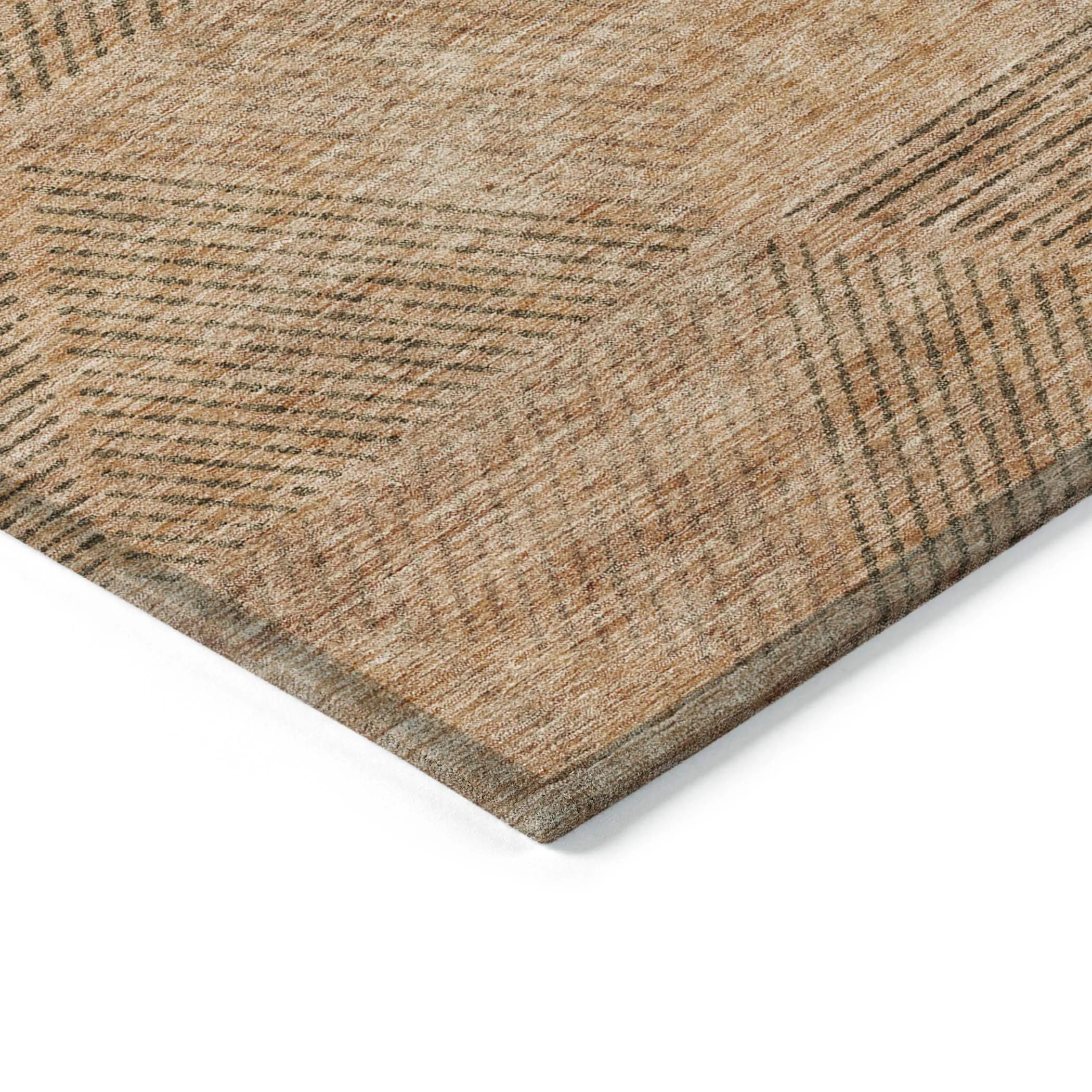 Machine Washable Indoor/ Outdoor Chantille Contemporary Prism Rug