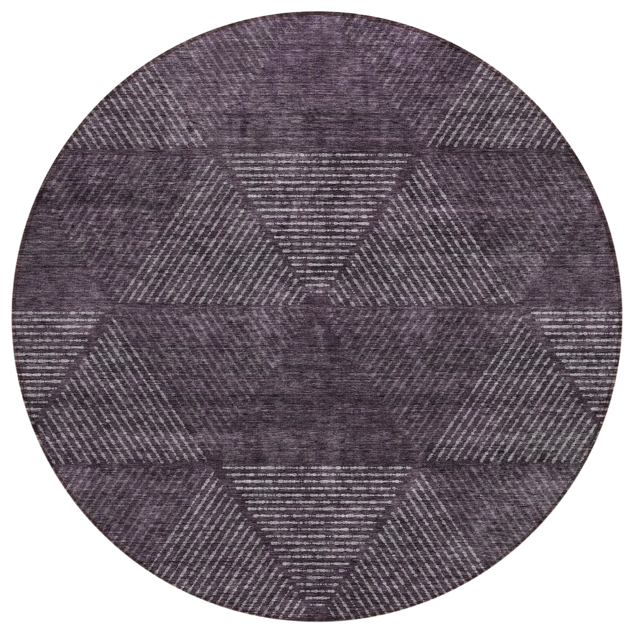 Machine Washable Indoor/ Outdoor Chantille Contemporary Prism Rug