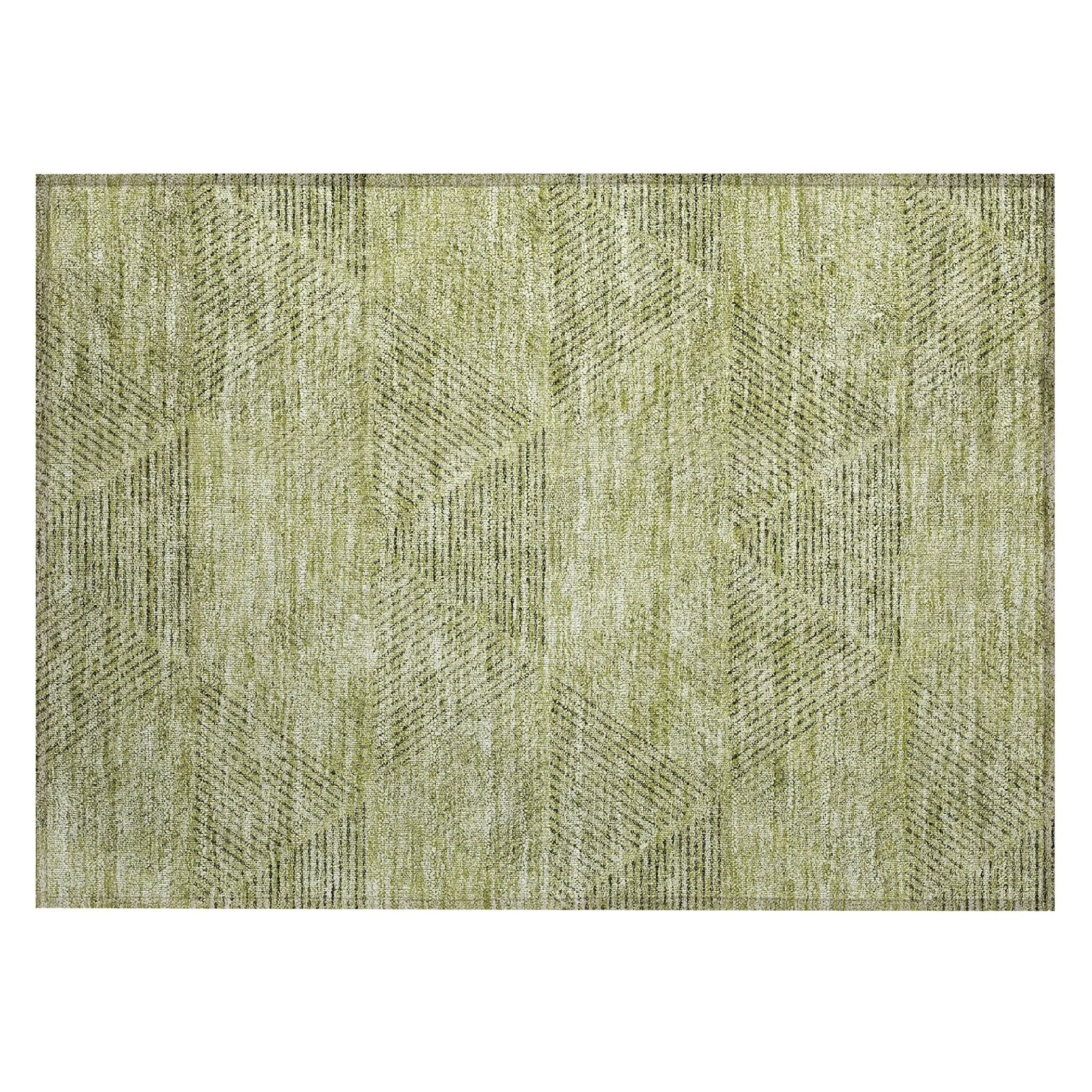 Machine Washable Indoor/ Outdoor Chantille Contemporary Prism Rug