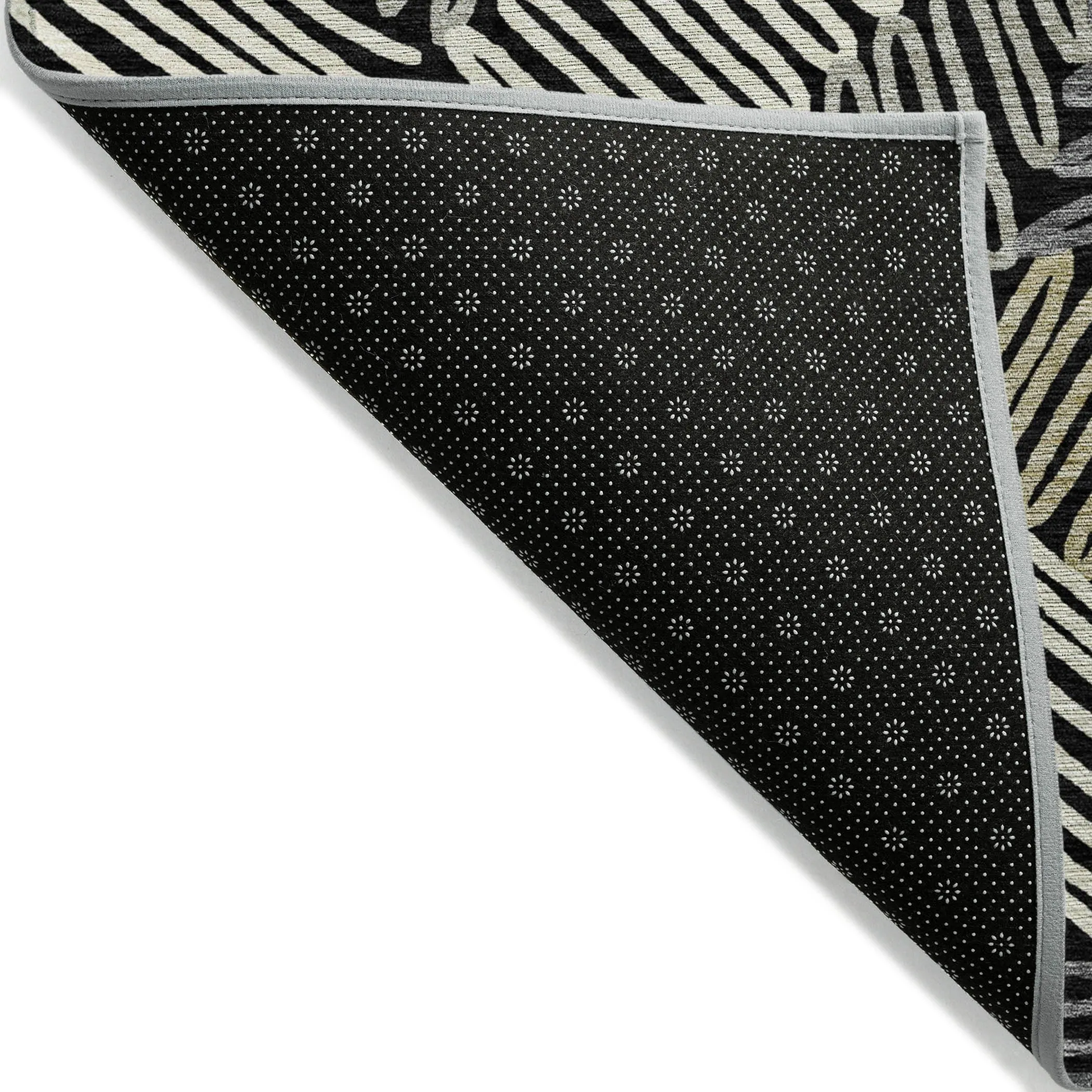 Machine Washable Indoor/ Outdoor Chantille Contemporary Squiggles Rug