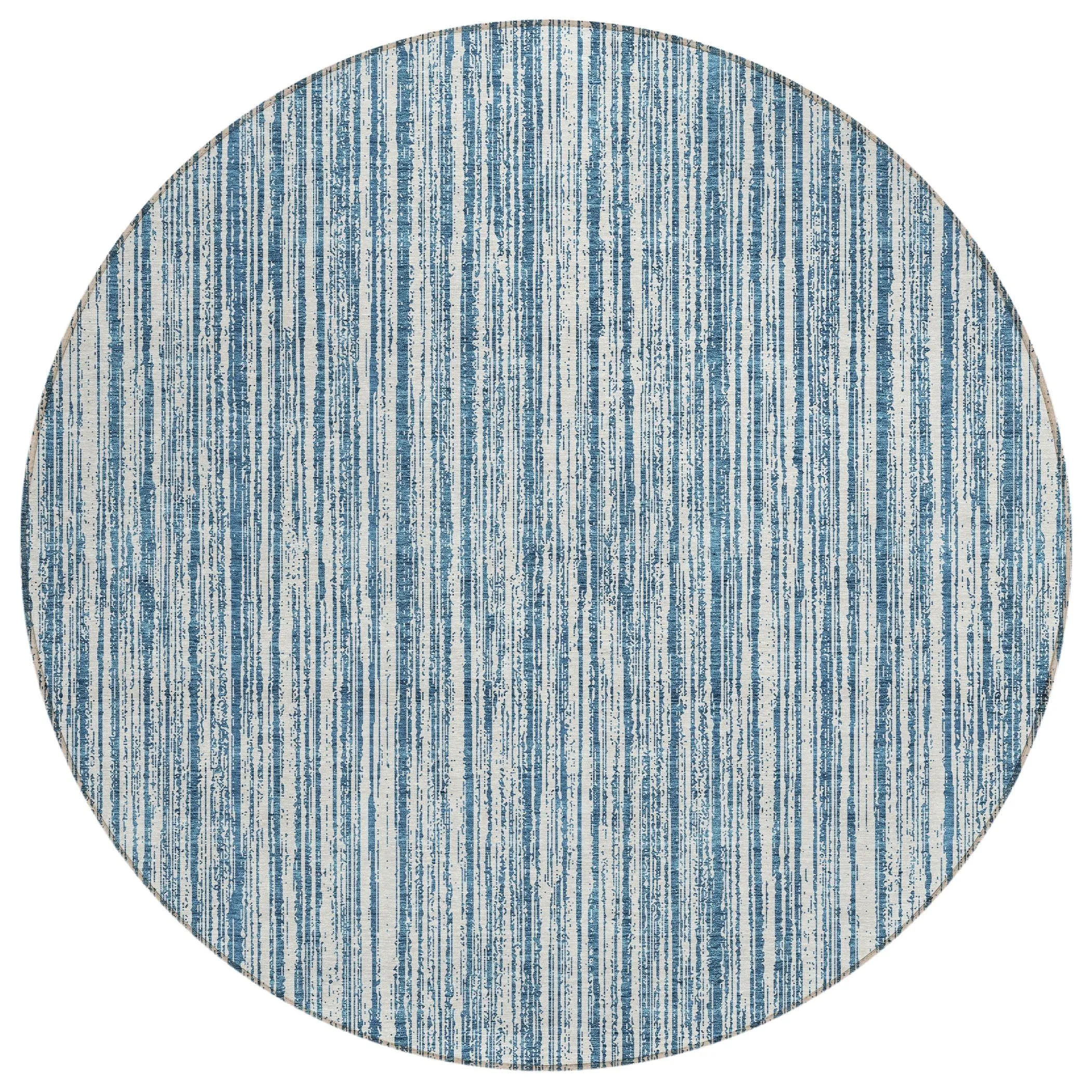 Machine Washable Indoor/ Outdoor Chantille Contemporary Stripes Rug