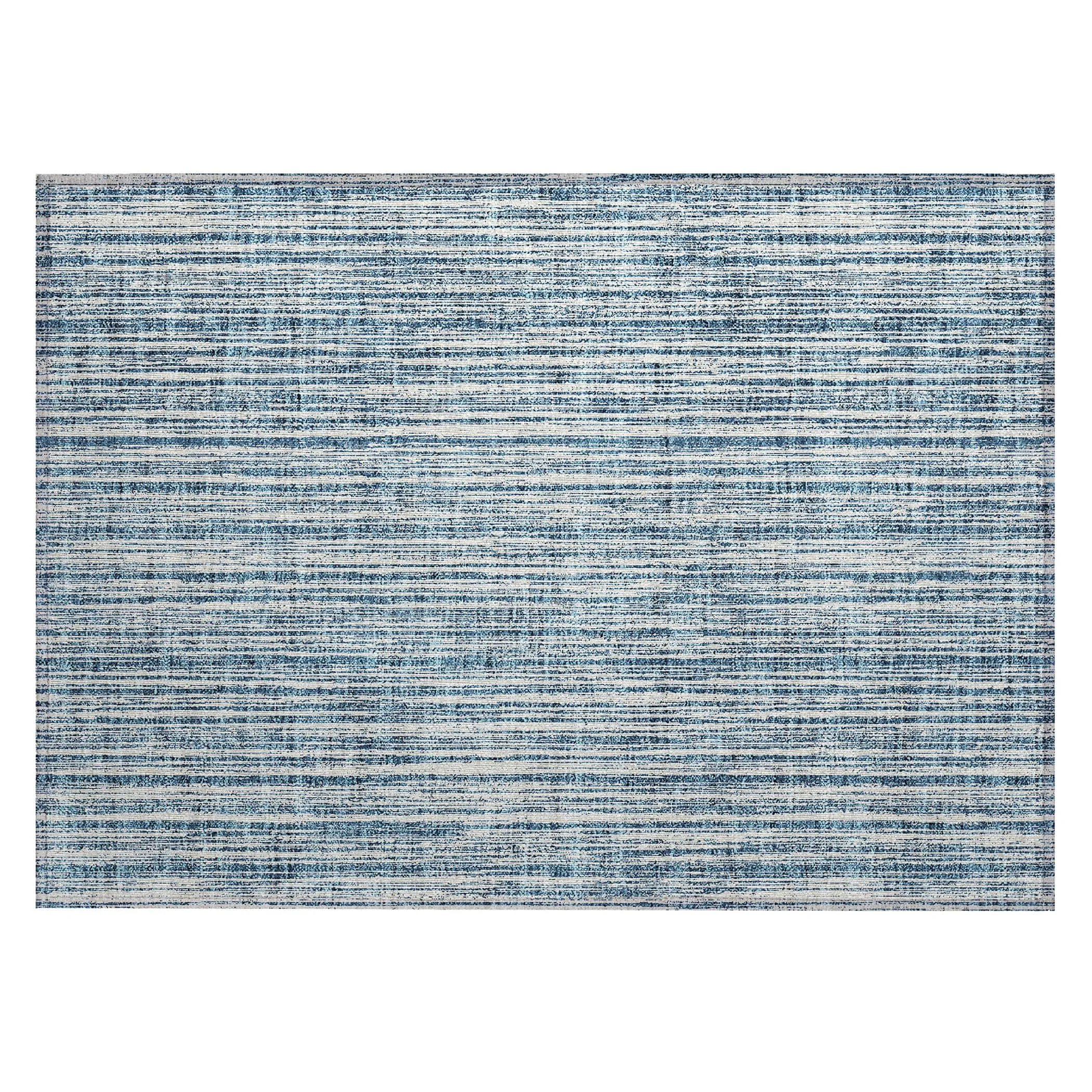 Machine Washable Indoor/ Outdoor Chantille Contemporary Stripes Rug