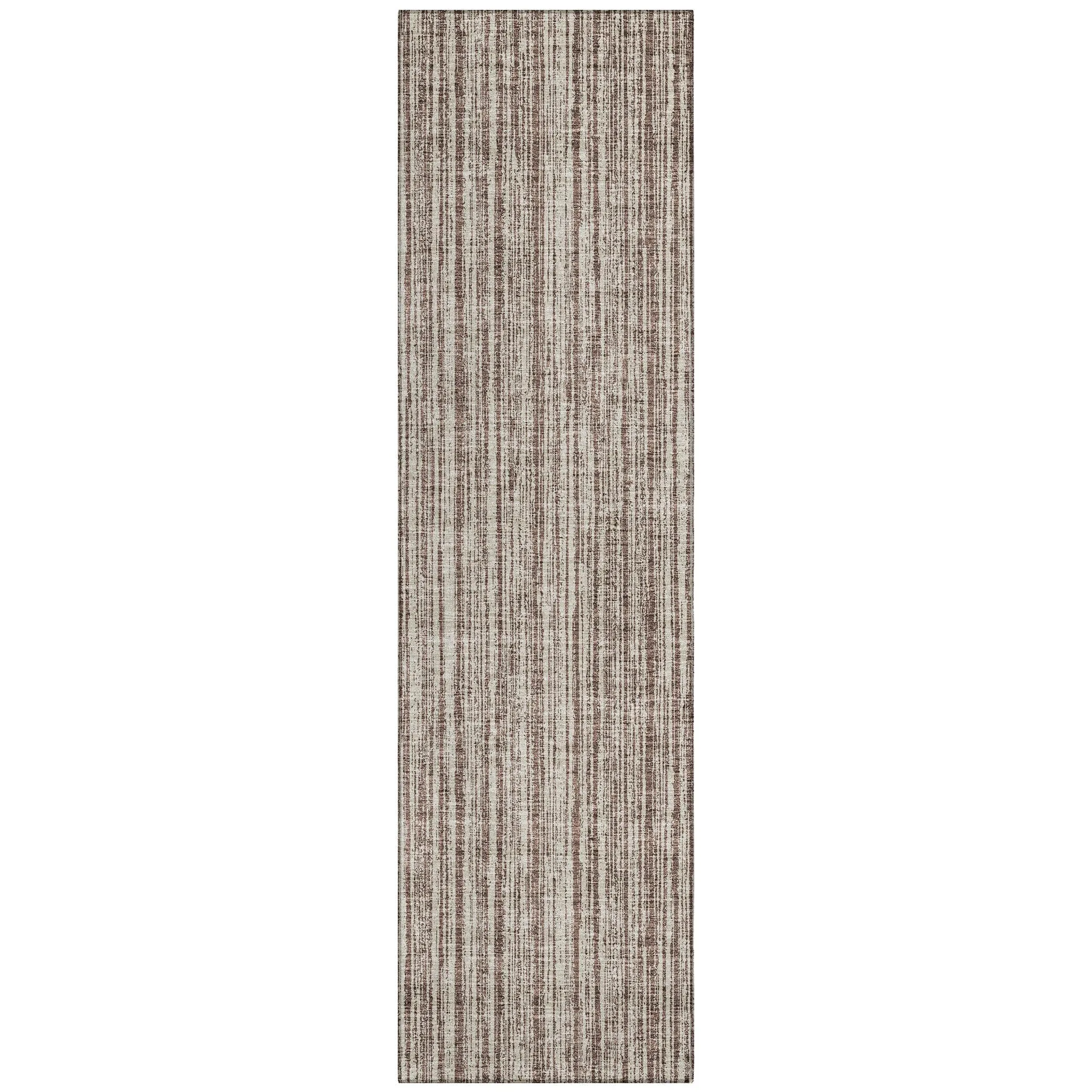 Machine Washable Indoor/ Outdoor Chantille Contemporary Stripes Rug