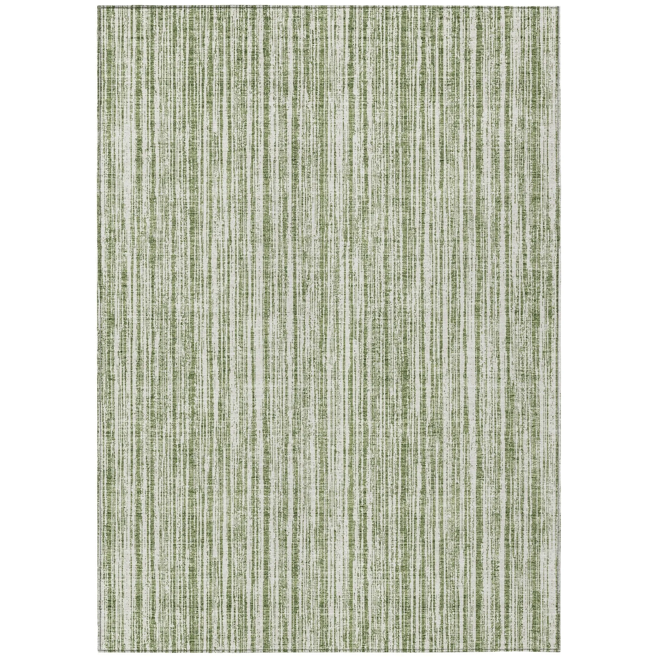 Machine Washable Indoor/ Outdoor Chantille Contemporary Stripes Rug