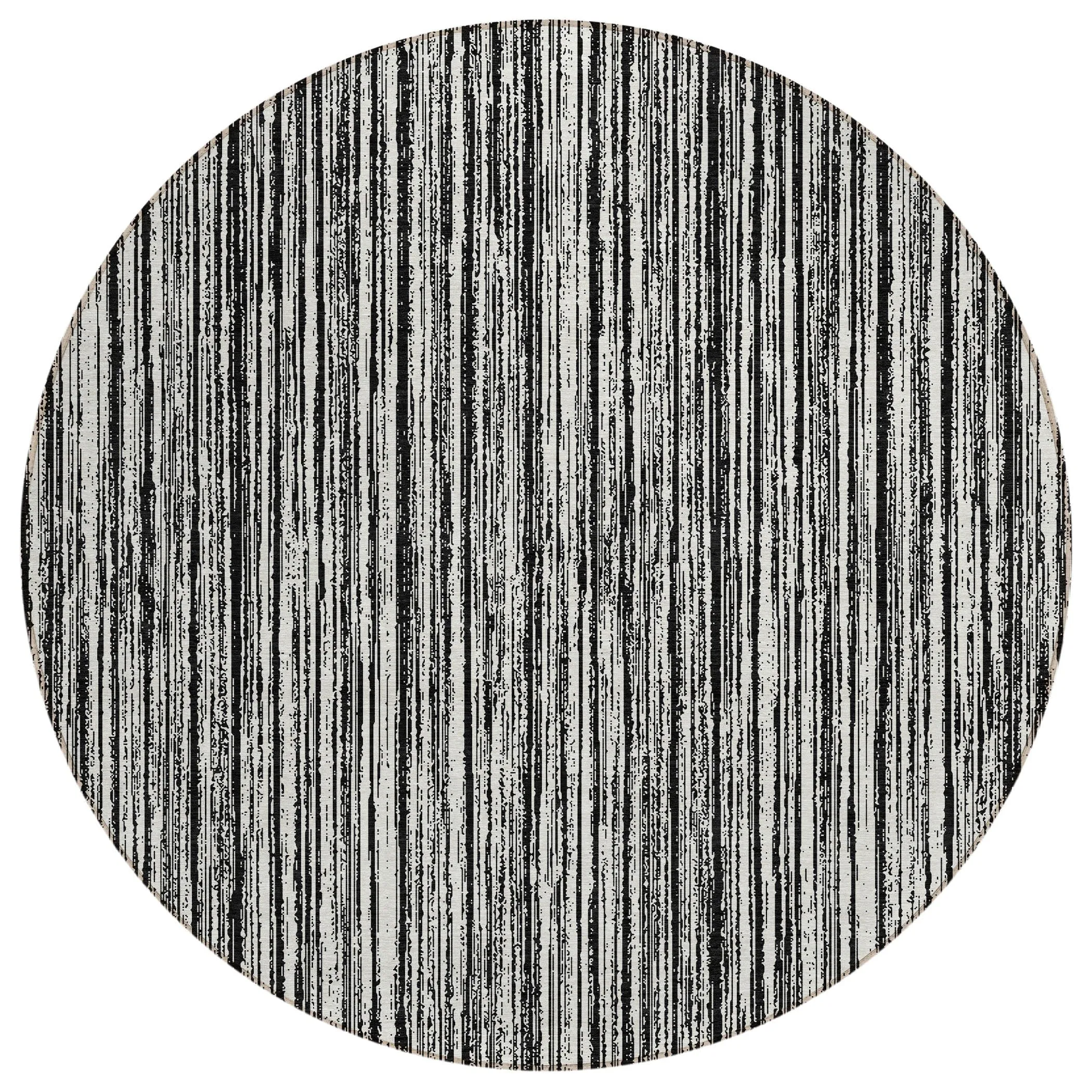 Machine Washable Indoor/ Outdoor Chantille Contemporary Stripes Rug