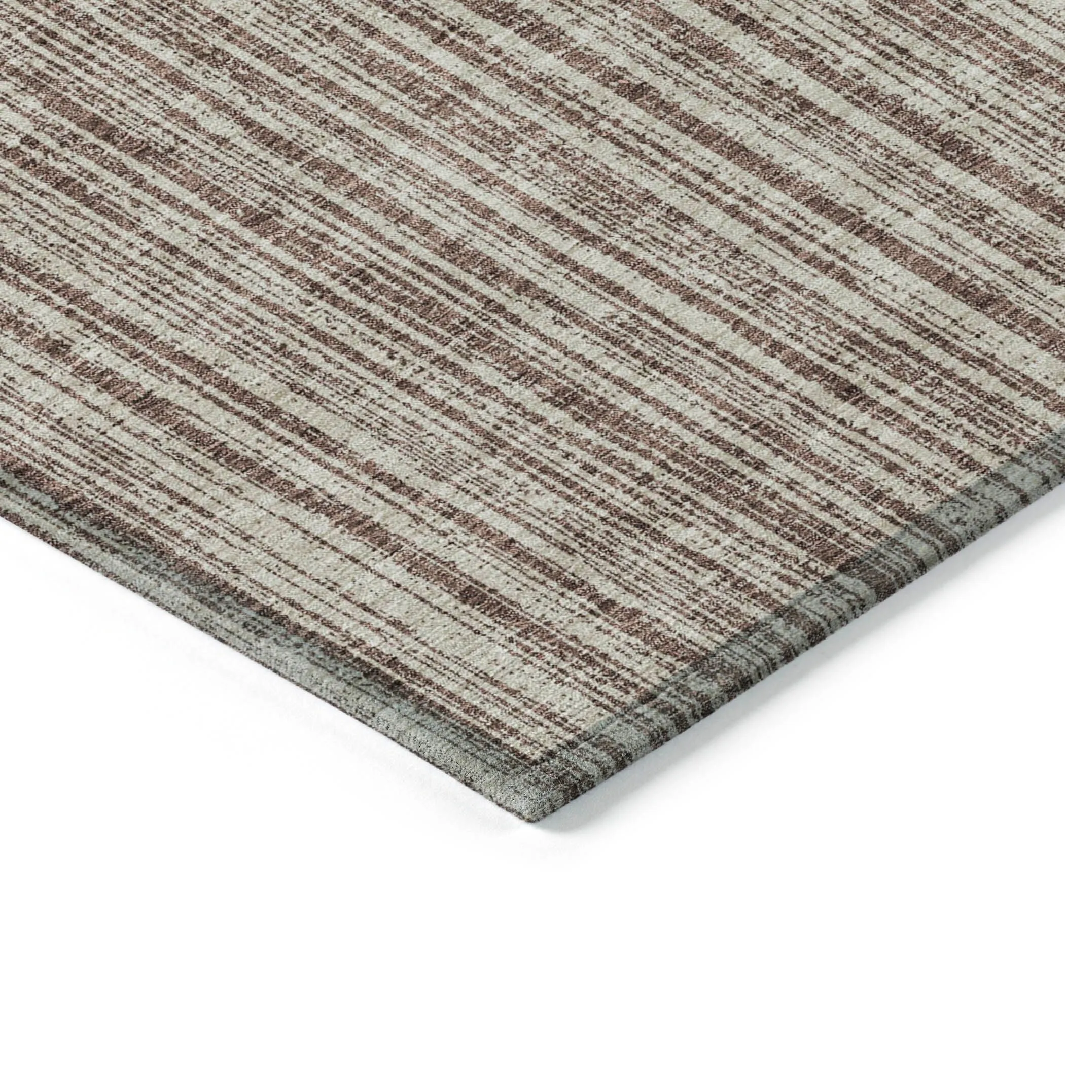 Machine Washable Indoor/ Outdoor Chantille Contemporary Stripes Rug