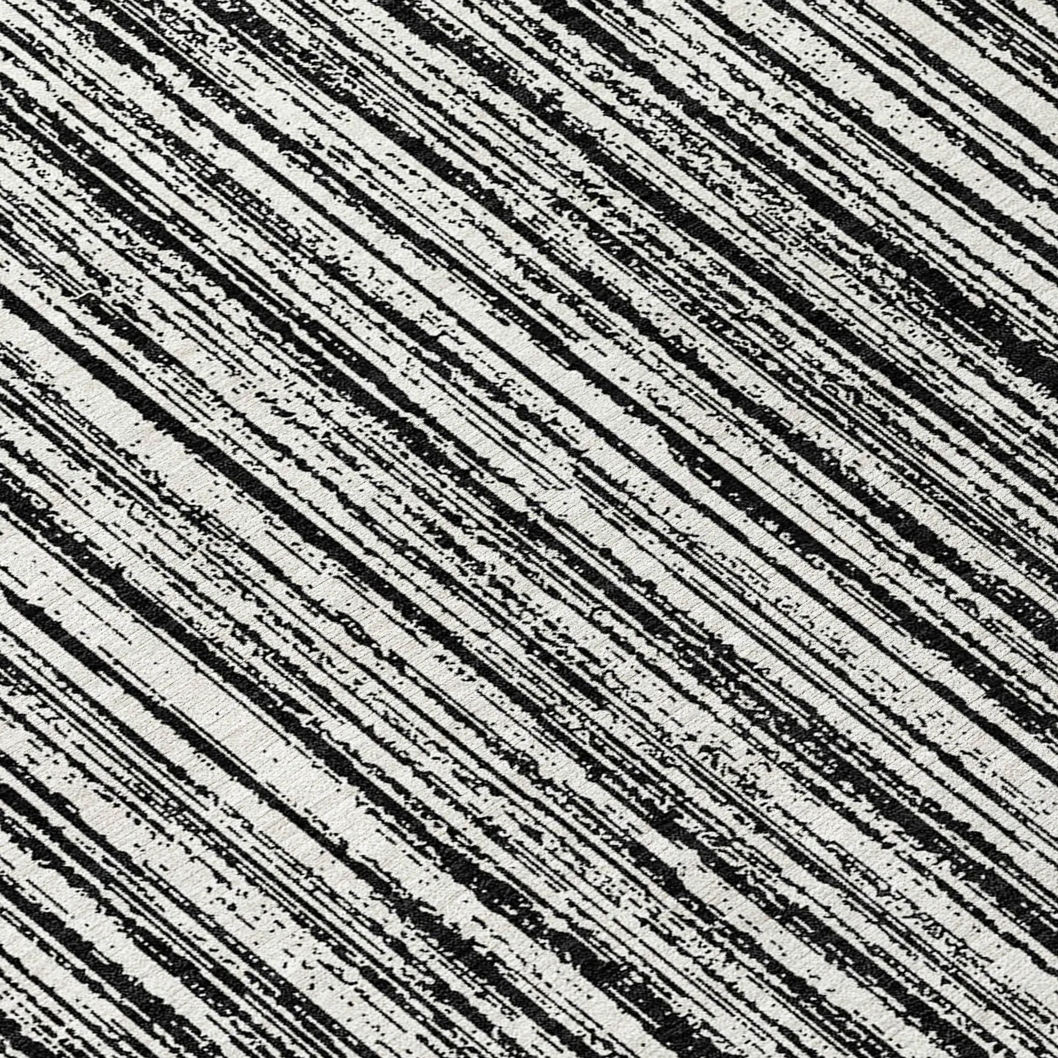 Machine Washable Indoor/ Outdoor Chantille Contemporary Stripes Rug