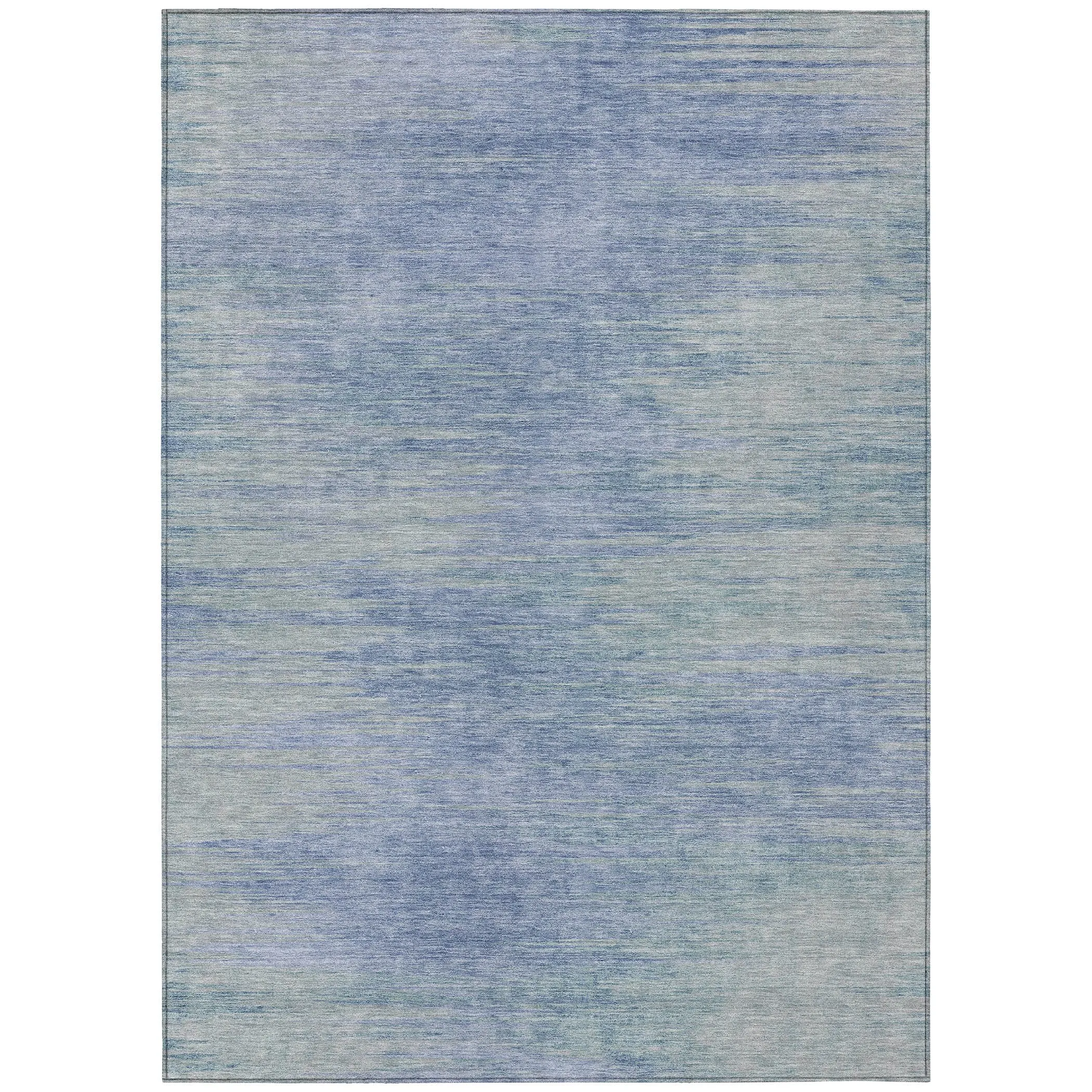 Machine Washable Indoor/ Outdoor Chantille Solid Ombre Rug