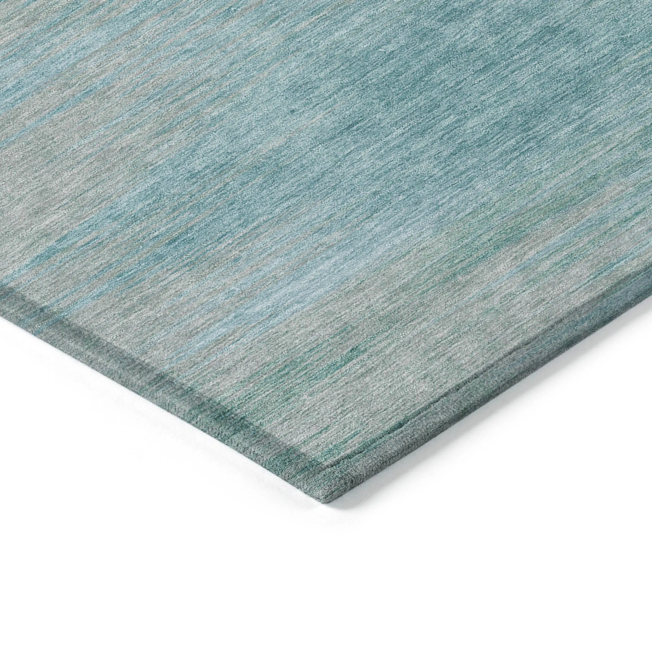 Machine Washable Indoor/ Outdoor Chantille Solid Ombre Rug