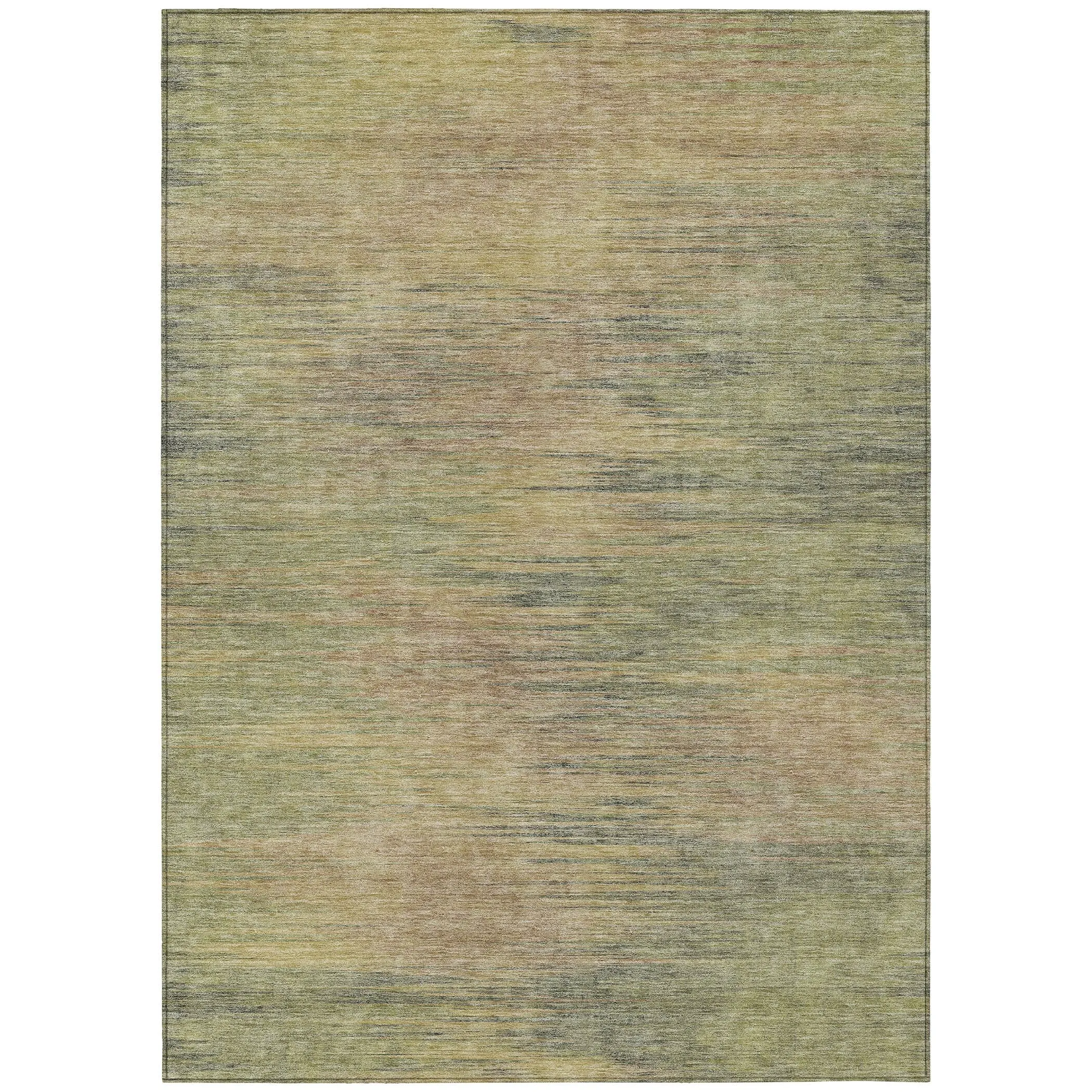 Machine Washable Indoor/ Outdoor Chantille Solid Ombre Rug