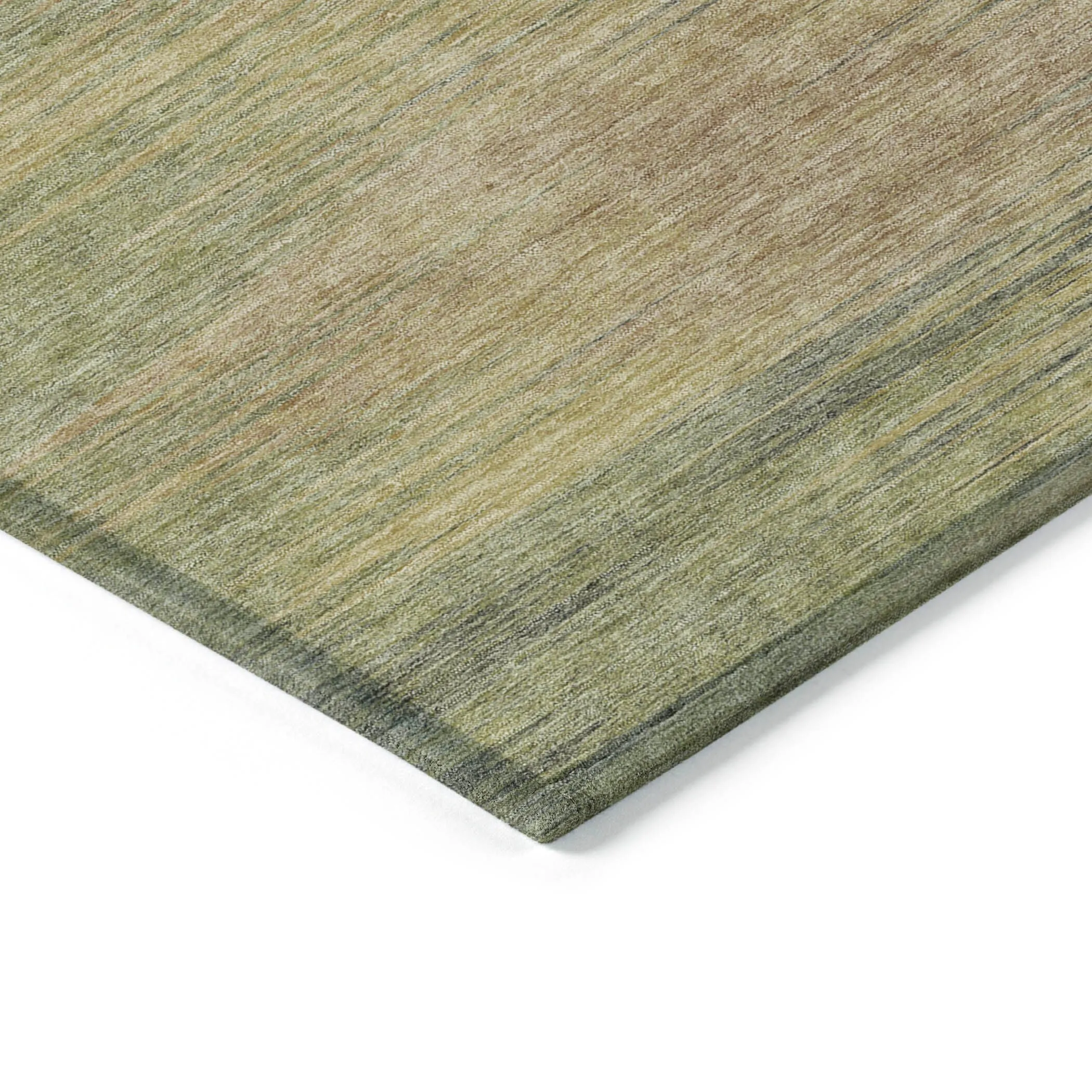 Machine Washable Indoor/ Outdoor Chantille Solid Ombre Rug