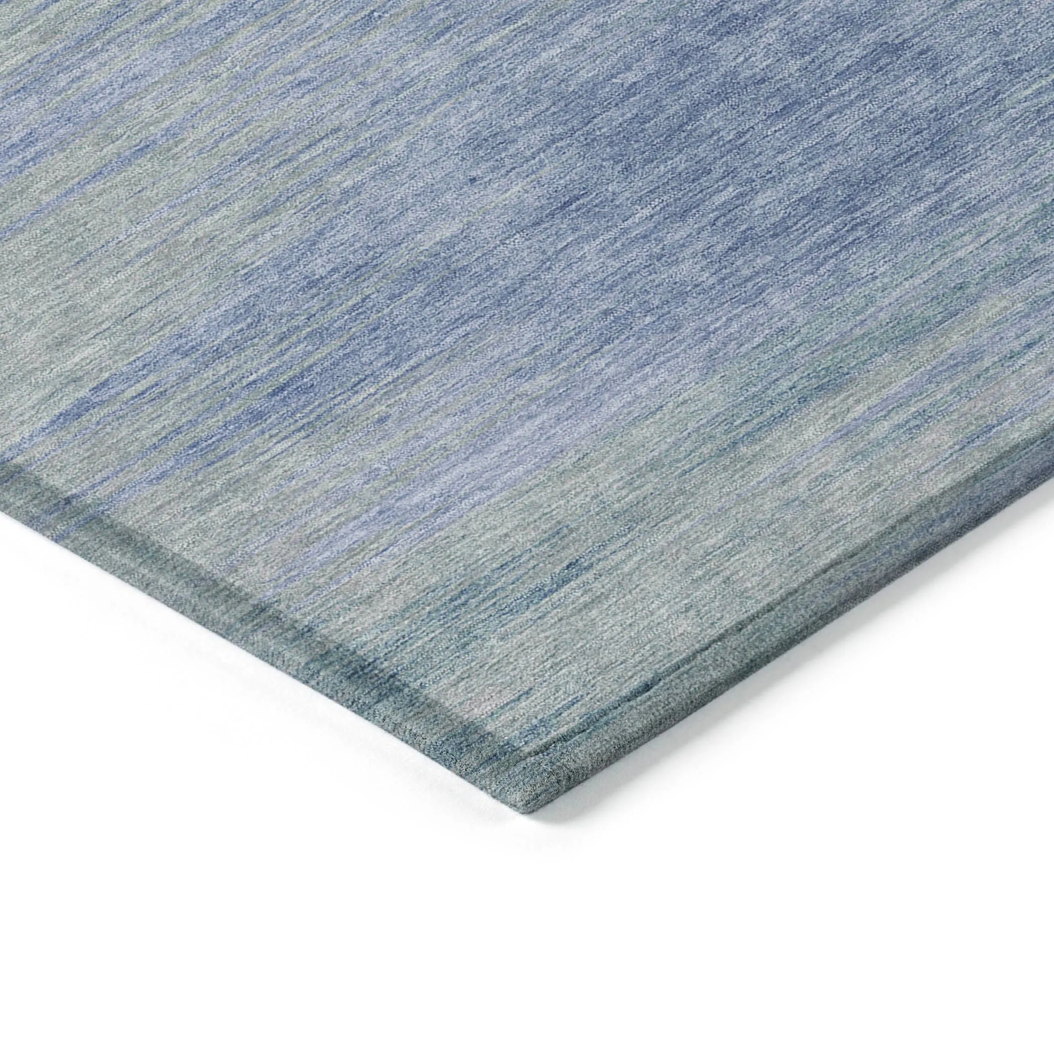 Machine Washable Indoor/ Outdoor Chantille Solid Ombre Rug