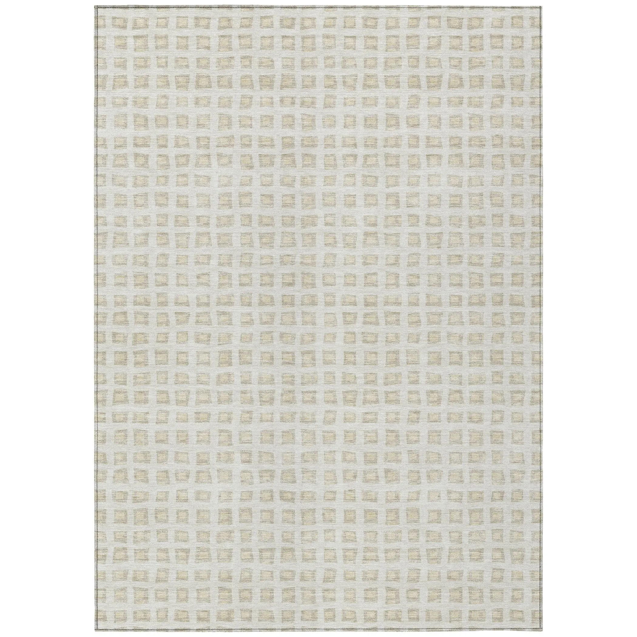 Machine Washable Indoor/ Outdoor Chantille Squared Rug