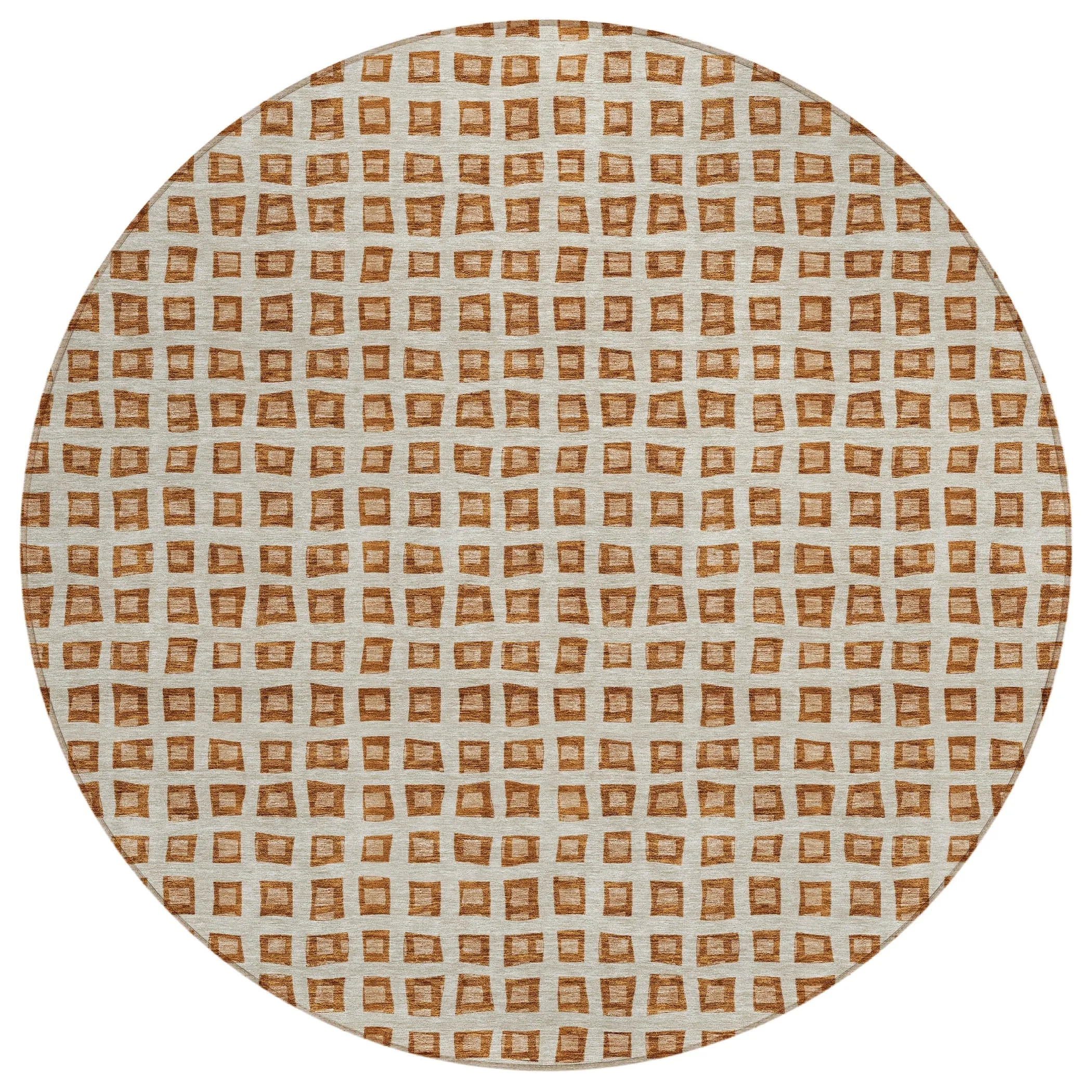 Machine Washable Indoor/ Outdoor Chantille Squared Rug