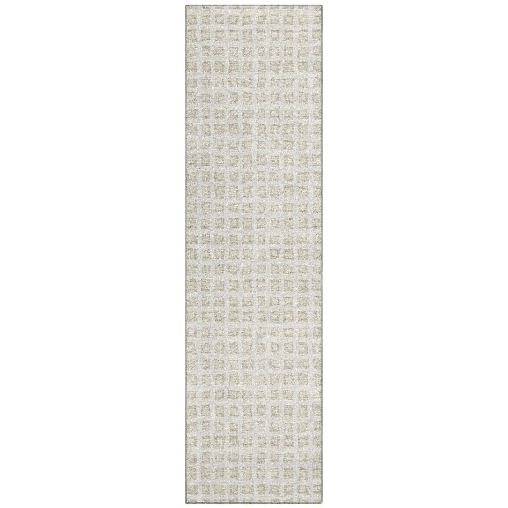 Machine Washable Indoor/ Outdoor Chantille Squared Rug