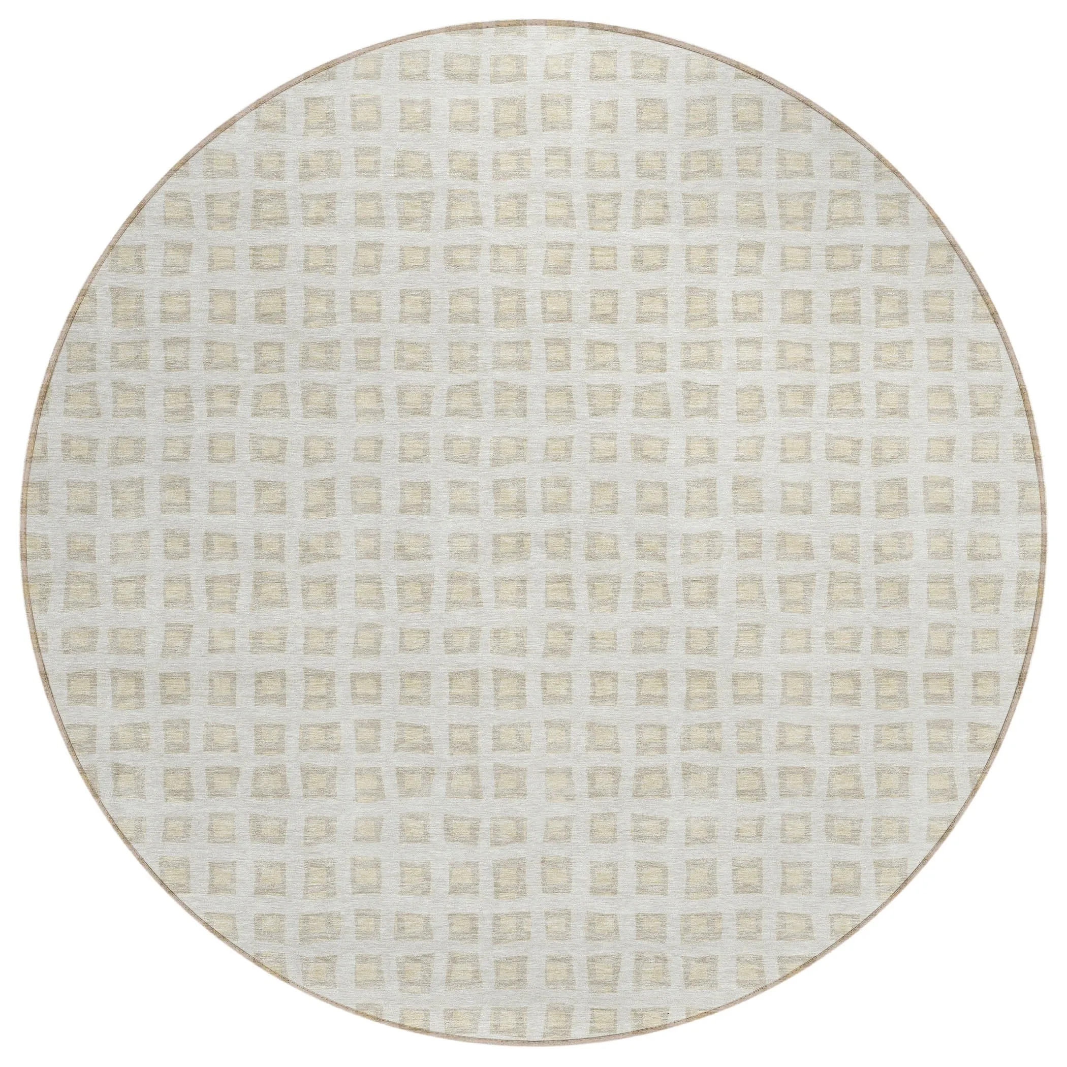 Machine Washable Indoor/ Outdoor Chantille Squared Rug