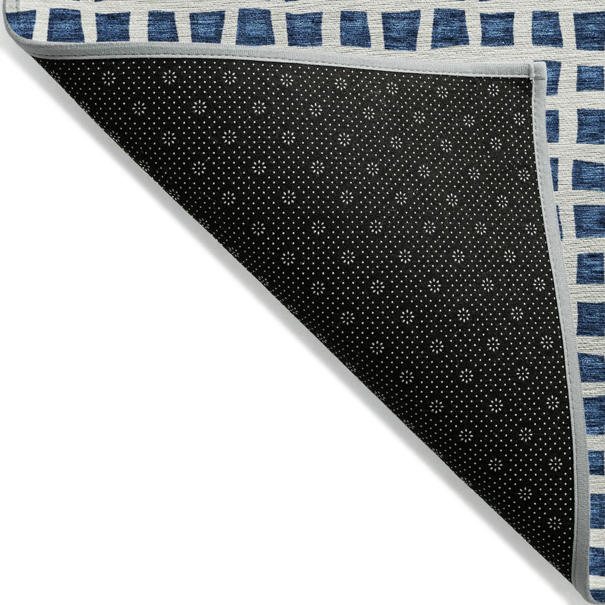 Machine Washable Indoor/ Outdoor Chantille Squared Rug