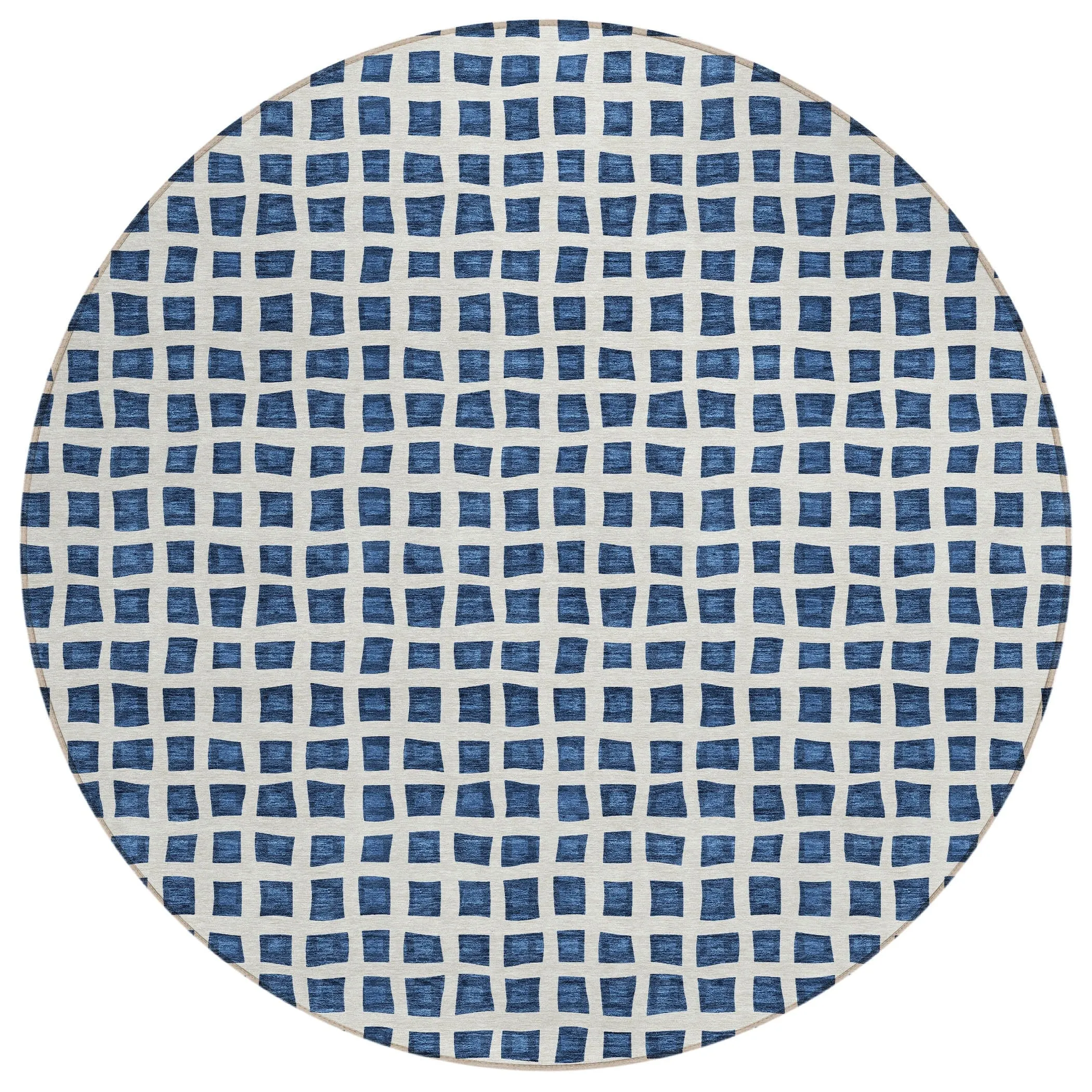Machine Washable Indoor/ Outdoor Chantille Squared Rug