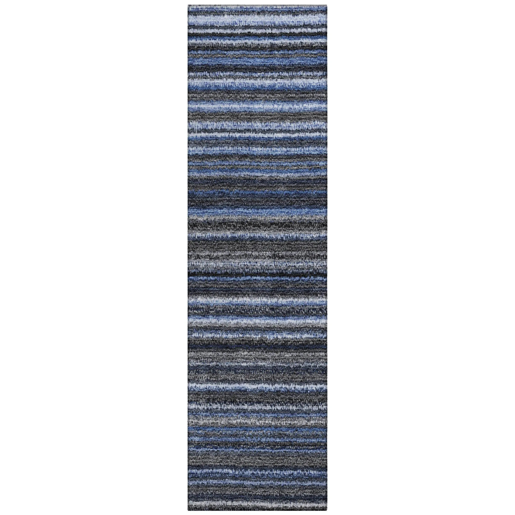 Machine Washable Indoor/ Outdoor Chantille Stripes Rug