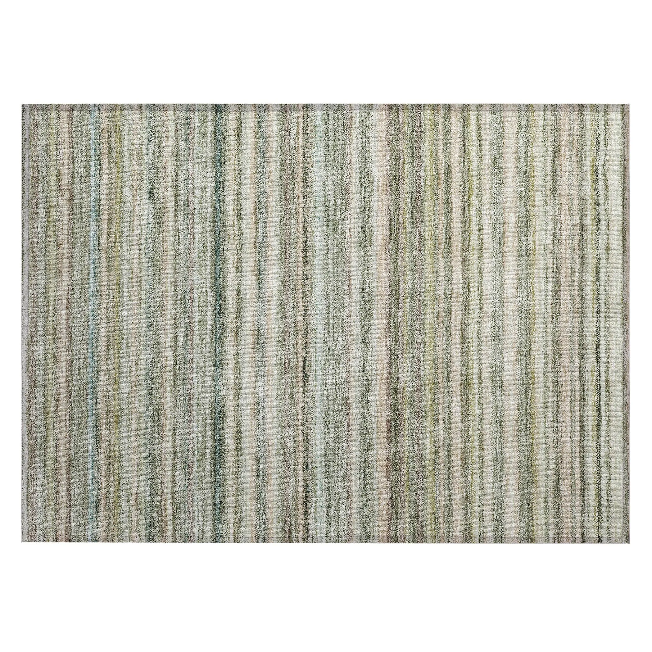 Machine Washable Indoor/ Outdoor Chantille Stripes Rug