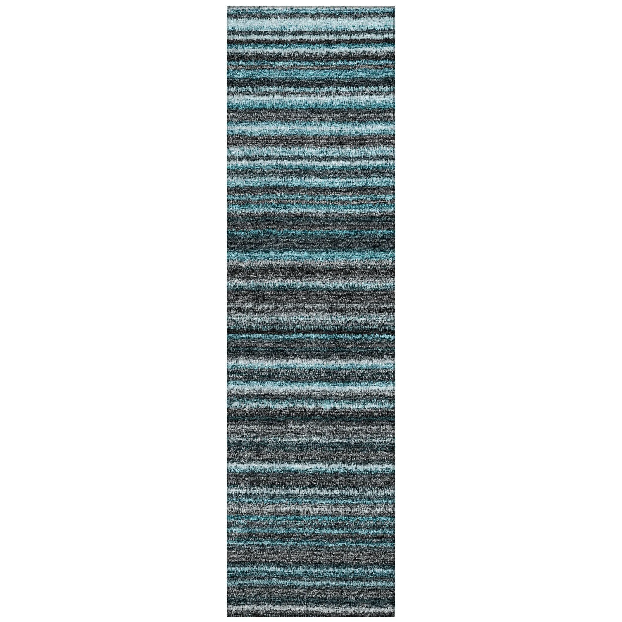 Machine Washable Indoor/ Outdoor Chantille Stripes Rug