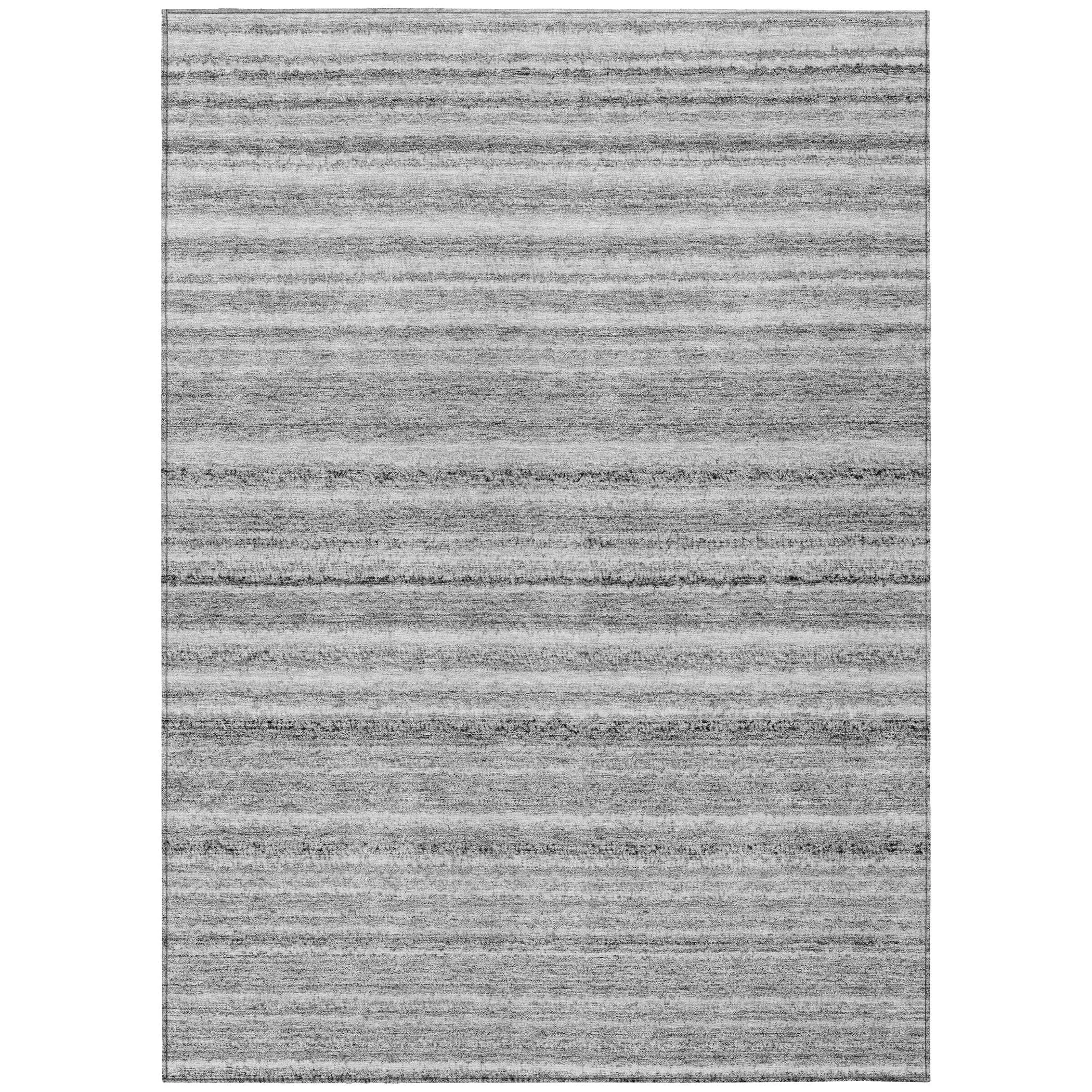 Machine Washable Indoor/ Outdoor Chantille Stripes Rug