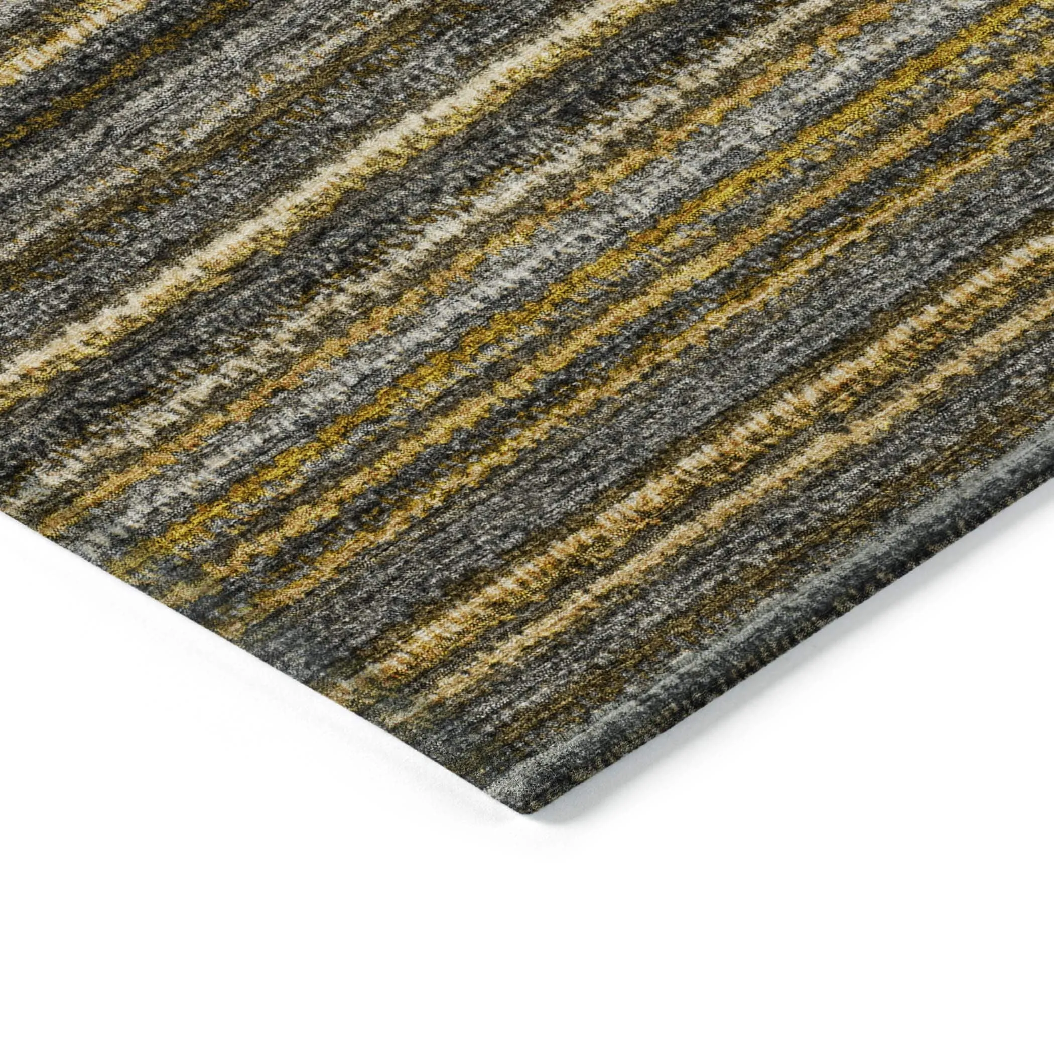 Machine Washable Indoor/ Outdoor Chantille Stripes Rug