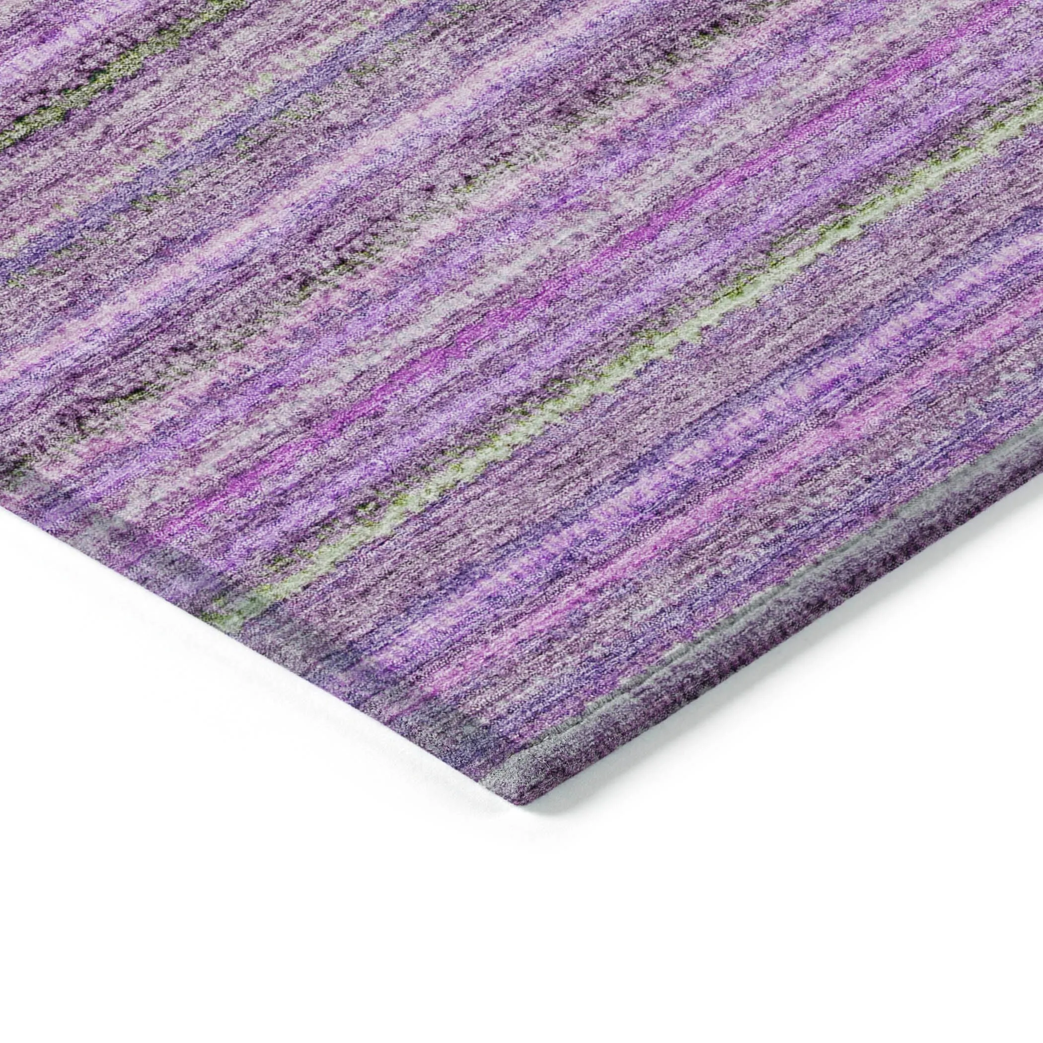 Machine Washable Indoor/ Outdoor Chantille Stripes Rug