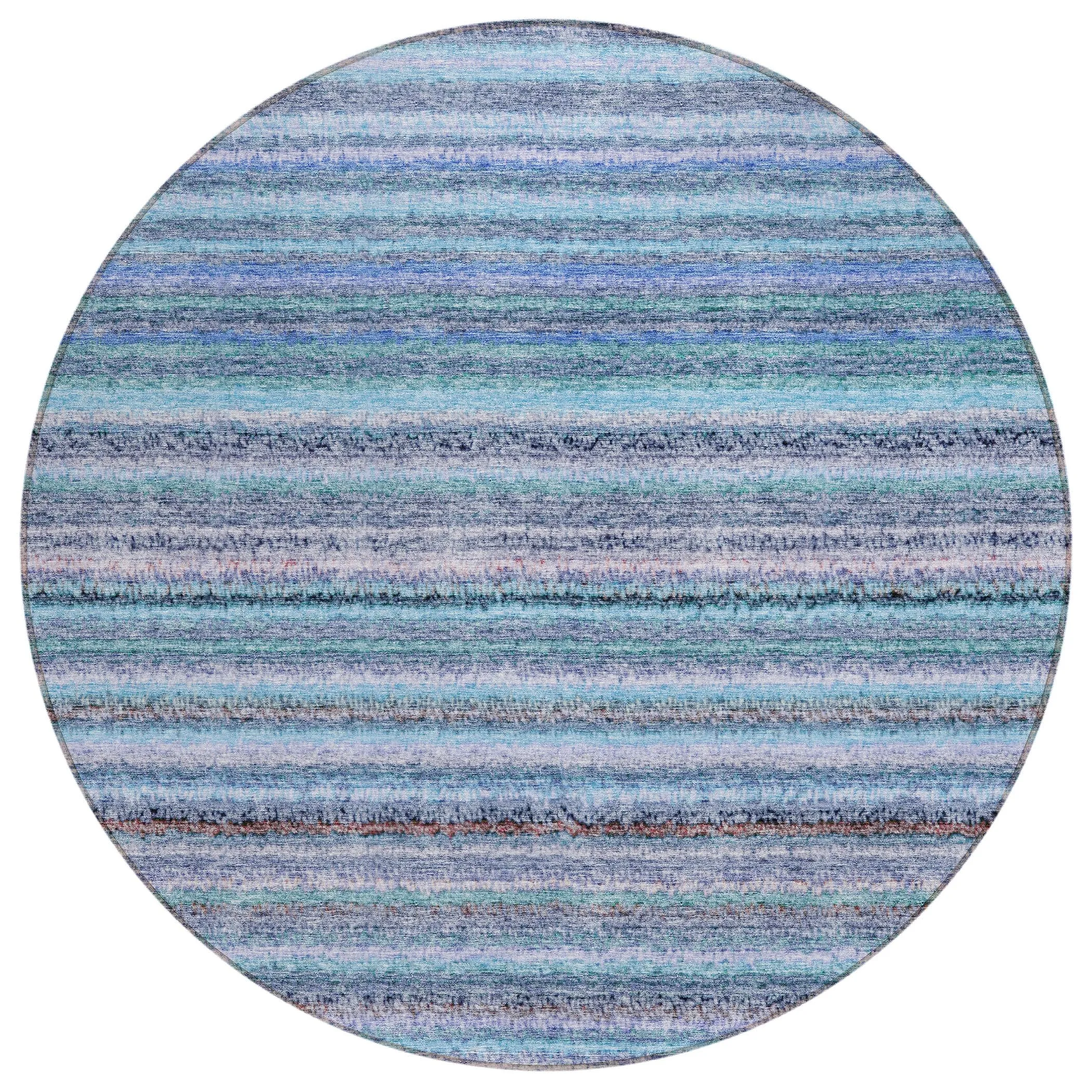 Machine Washable Indoor/ Outdoor Chantille Stripes Rug