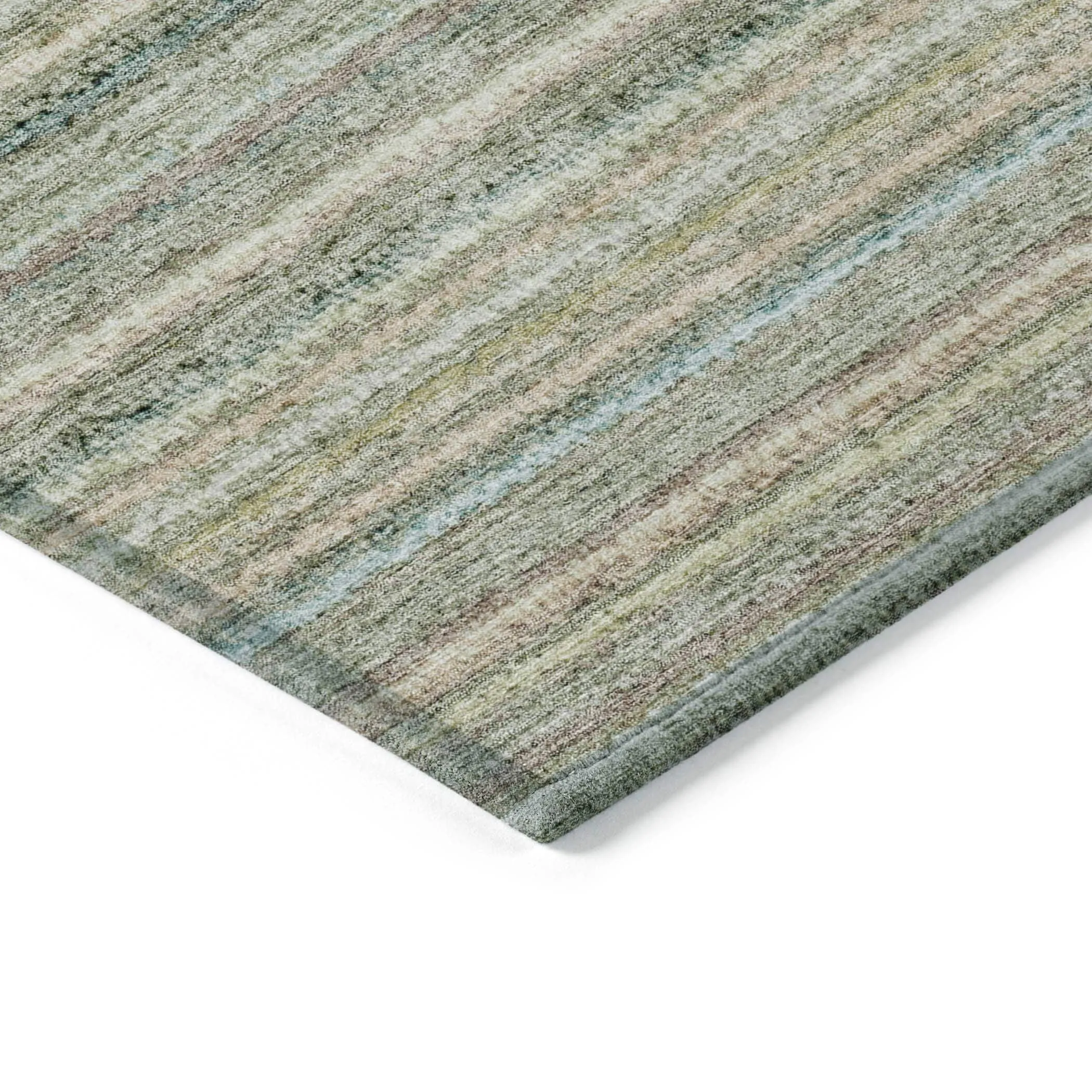 Machine Washable Indoor/ Outdoor Chantille Stripes Rug