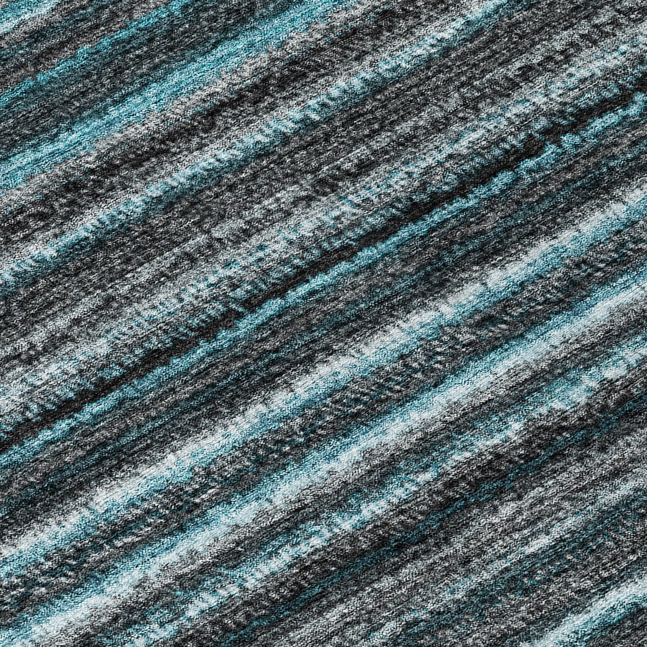 Machine Washable Indoor/ Outdoor Chantille Stripes Rug