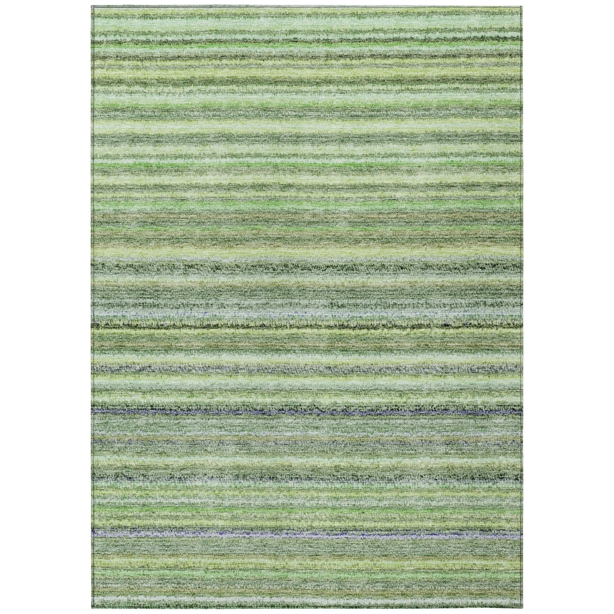 Machine Washable Indoor/ Outdoor Chantille Stripes Rug