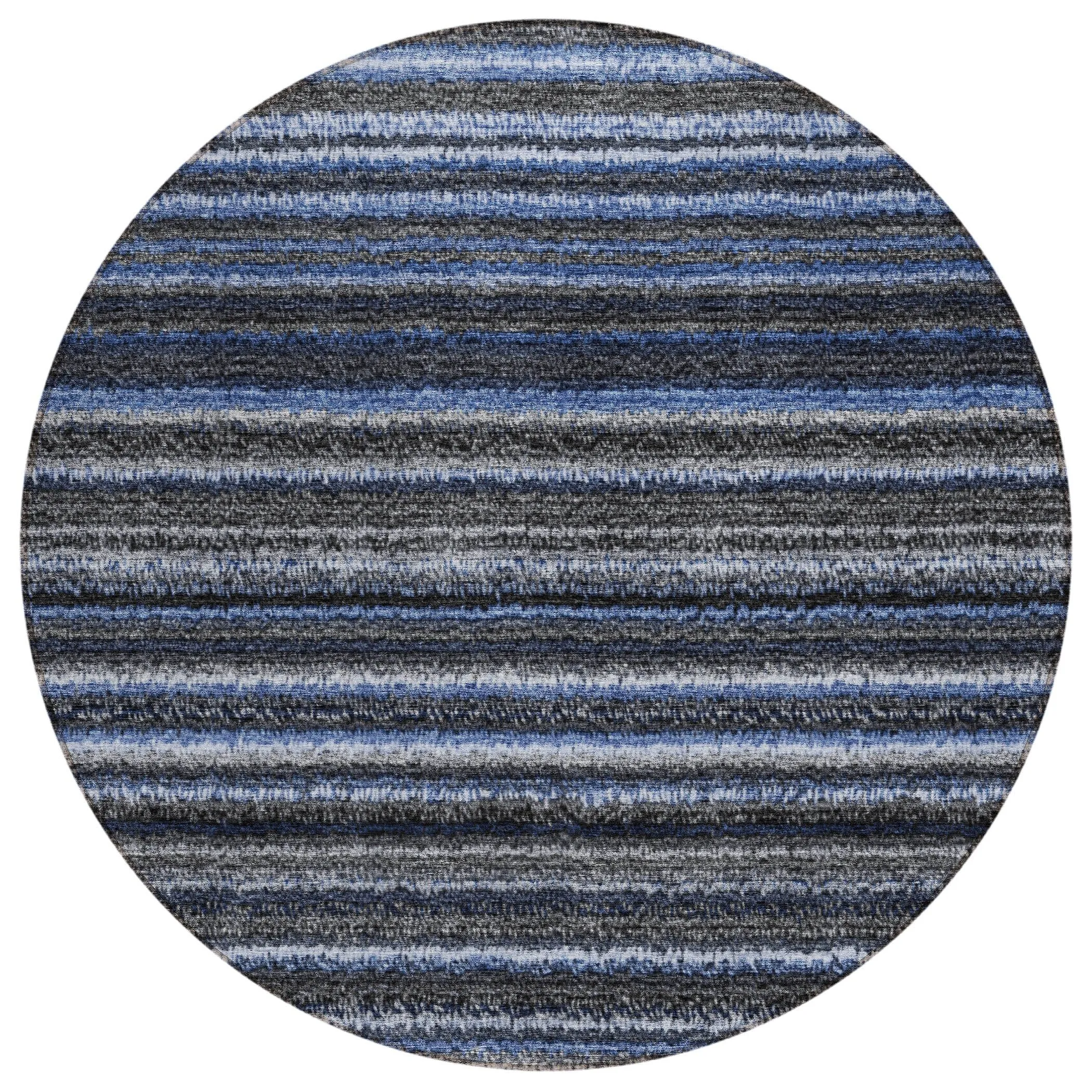Machine Washable Indoor/ Outdoor Chantille Stripes Rug
