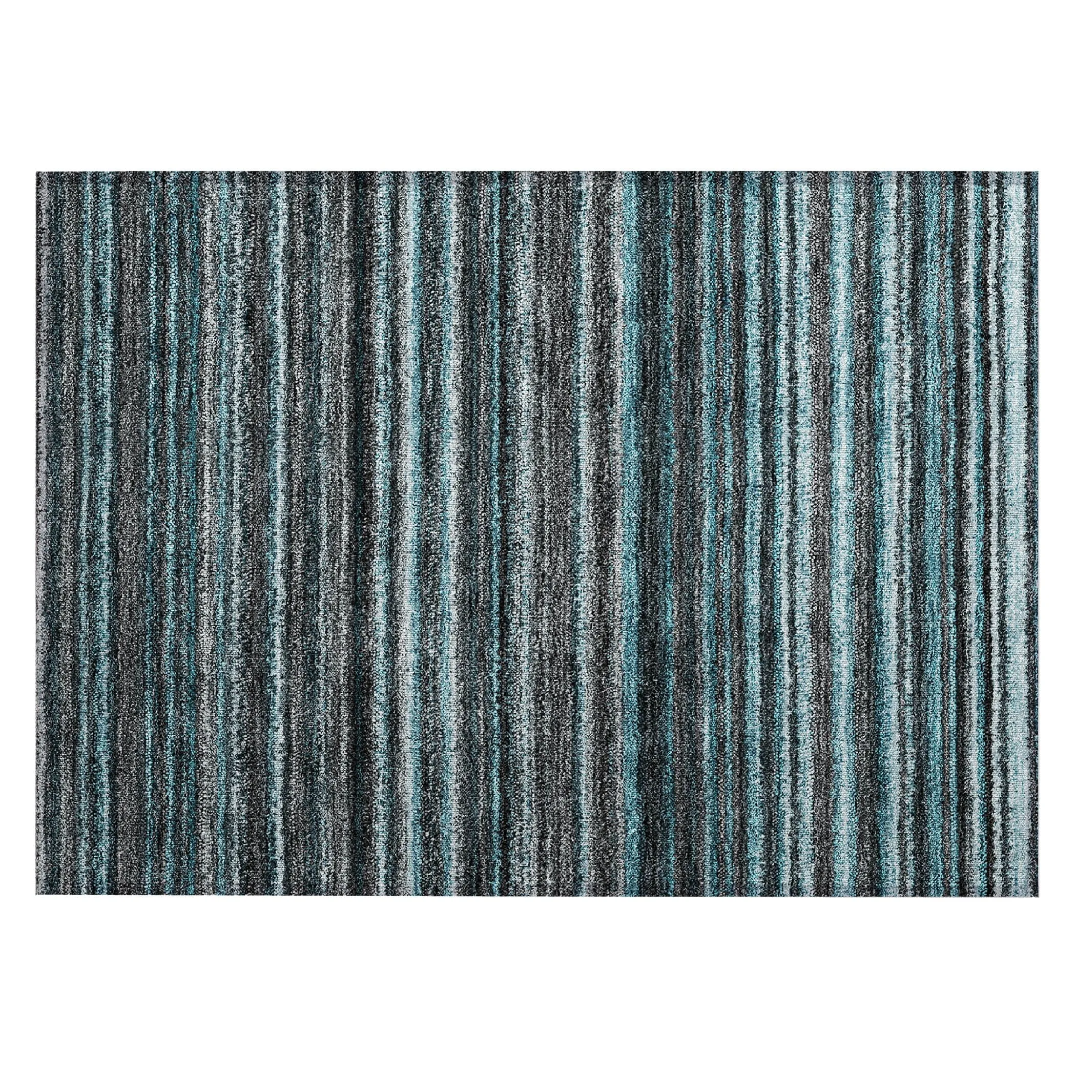 Machine Washable Indoor/ Outdoor Chantille Stripes Rug
