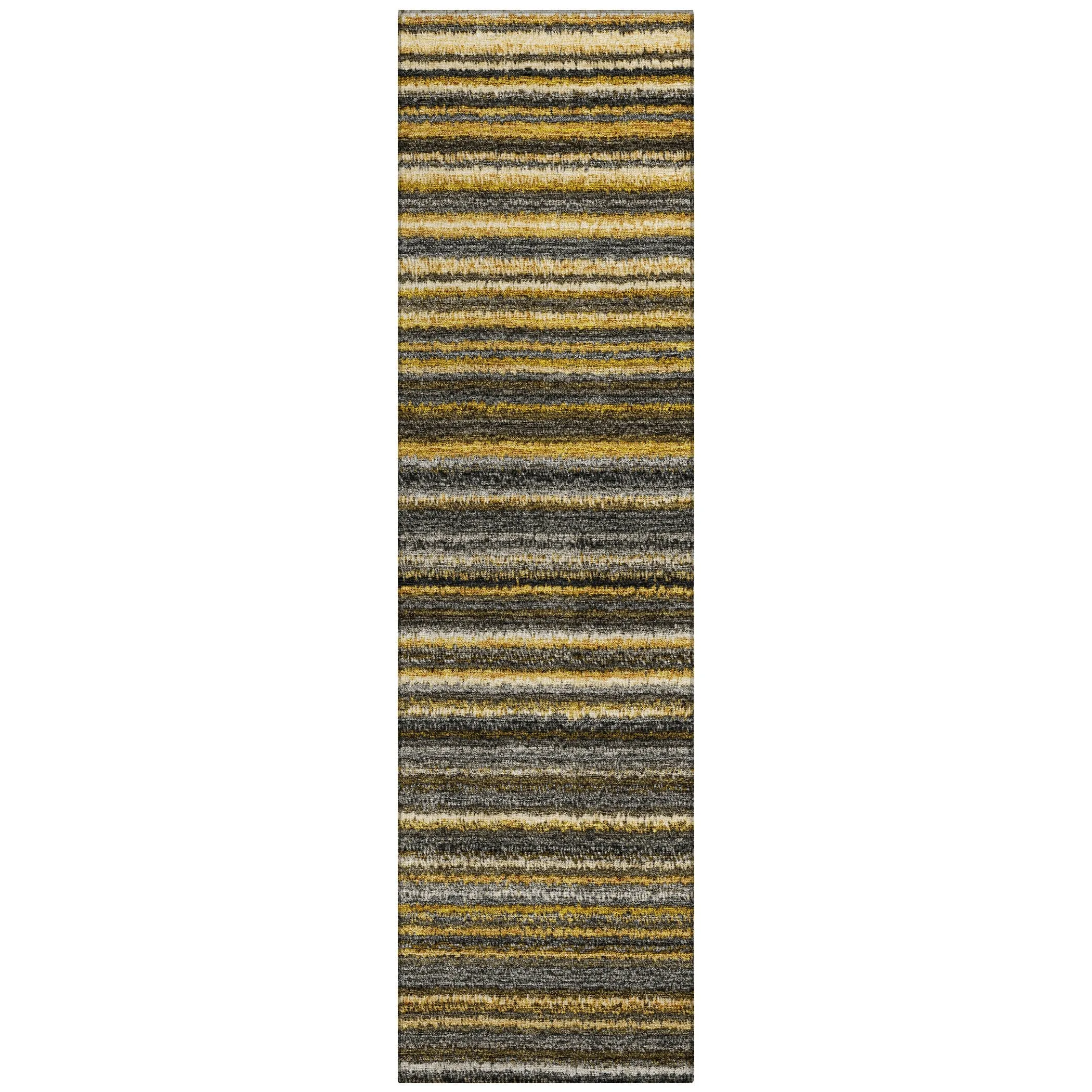 Machine Washable Indoor/ Outdoor Chantille Stripes Rug