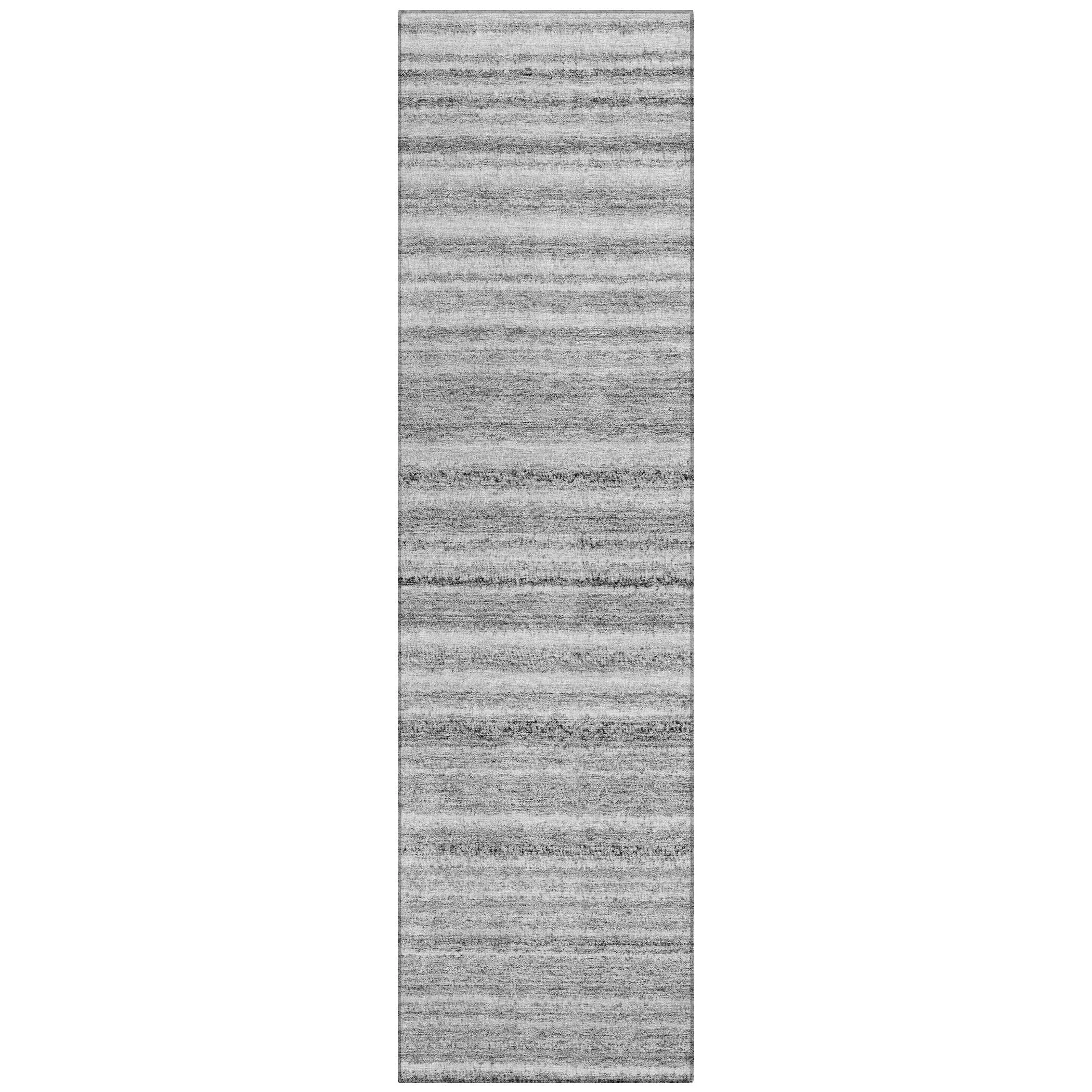 Machine Washable Indoor/ Outdoor Chantille Stripes Rug