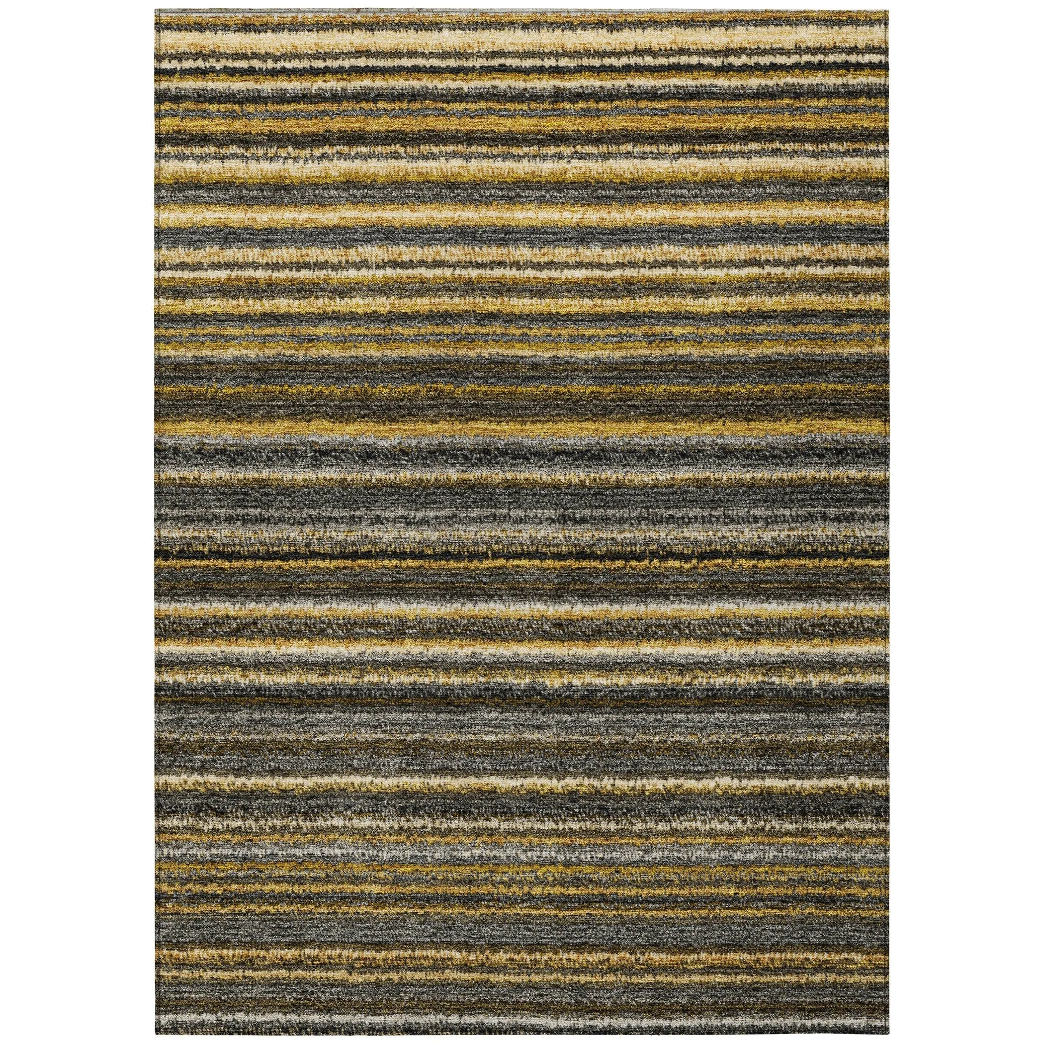 Machine Washable Indoor/ Outdoor Chantille Stripes Rug