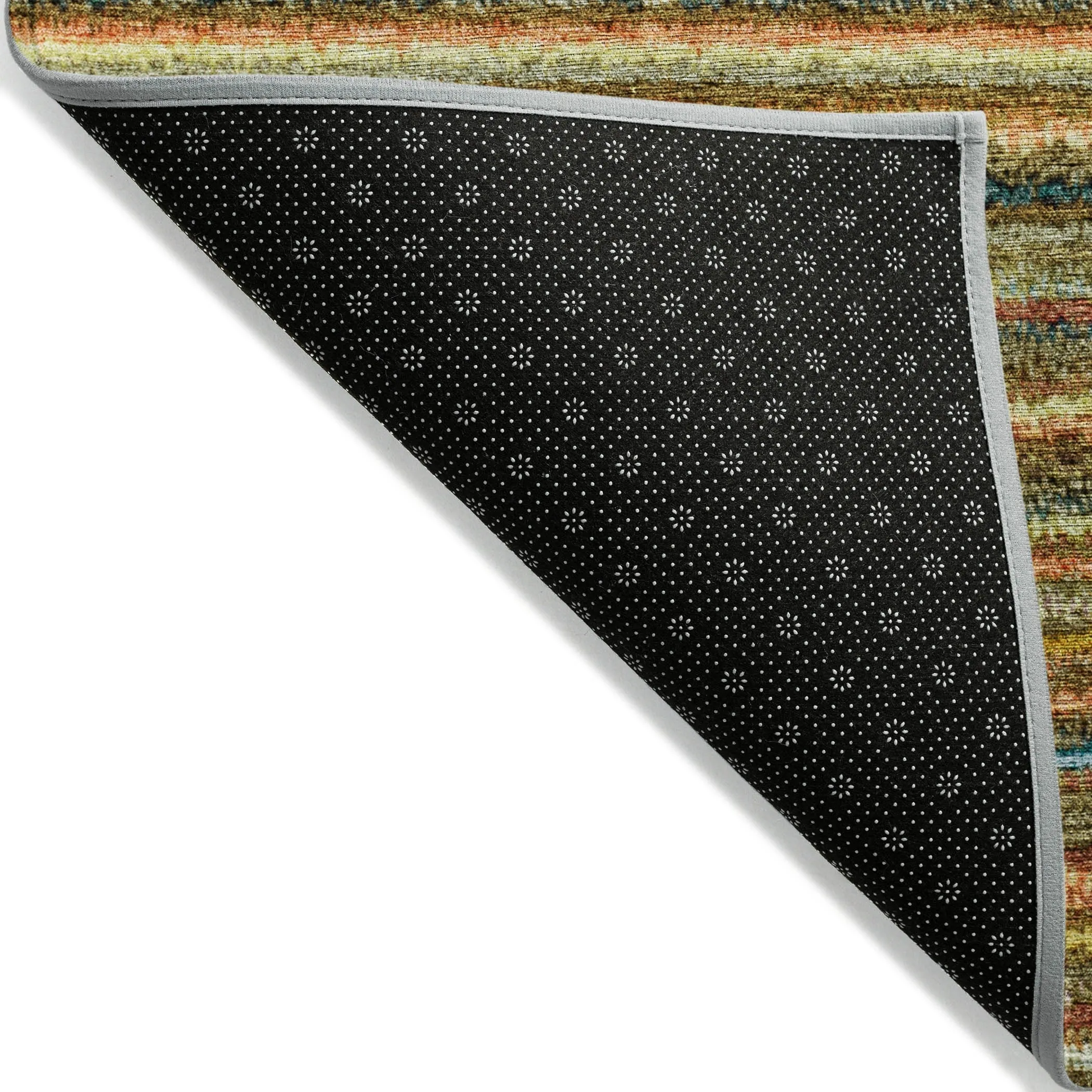 Machine Washable Indoor/ Outdoor Chantille Stripes Rug