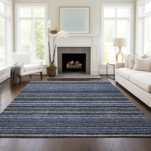 Machine Washable Indoor/ Outdoor Chantille Stripes Rug