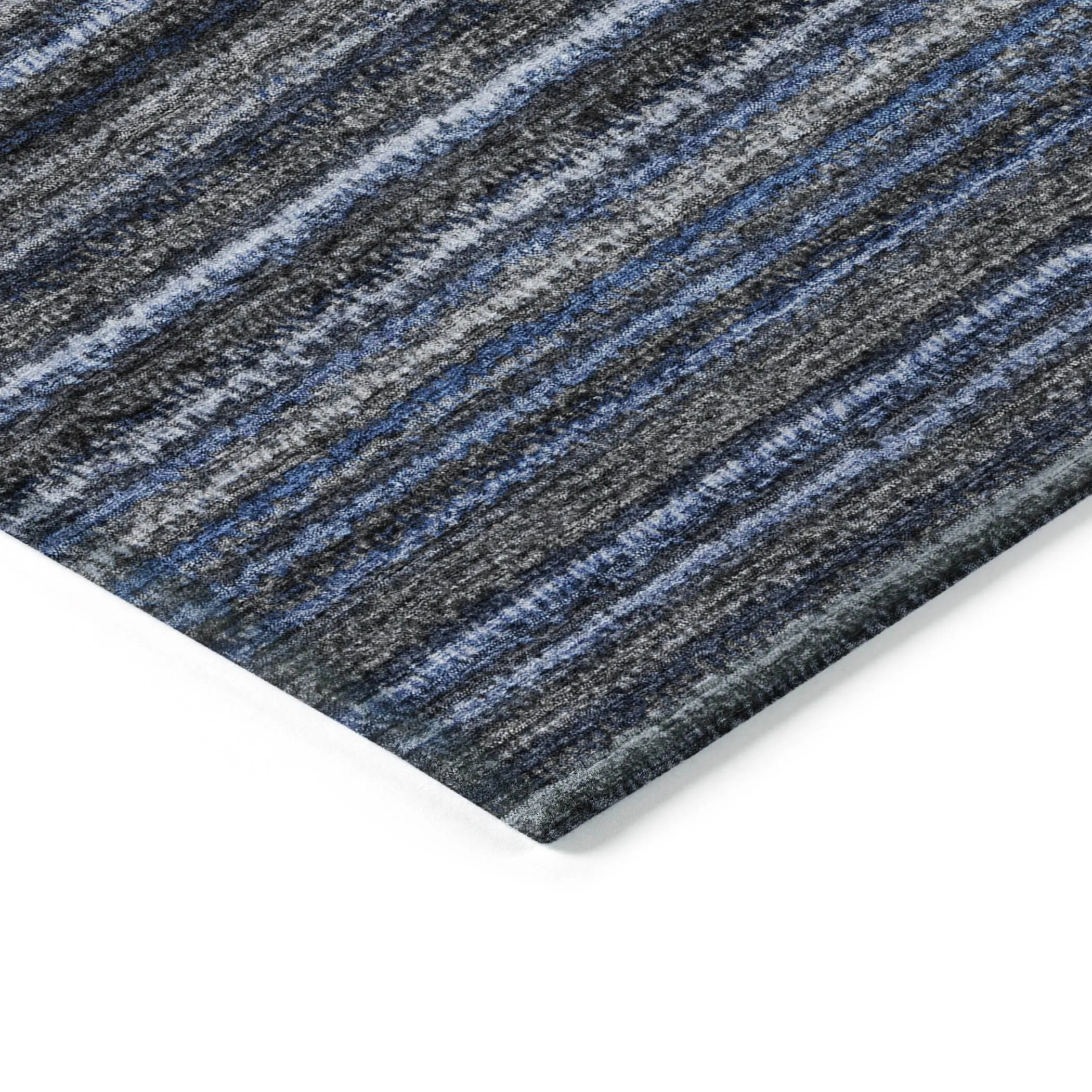 Machine Washable Indoor/ Outdoor Chantille Stripes Rug