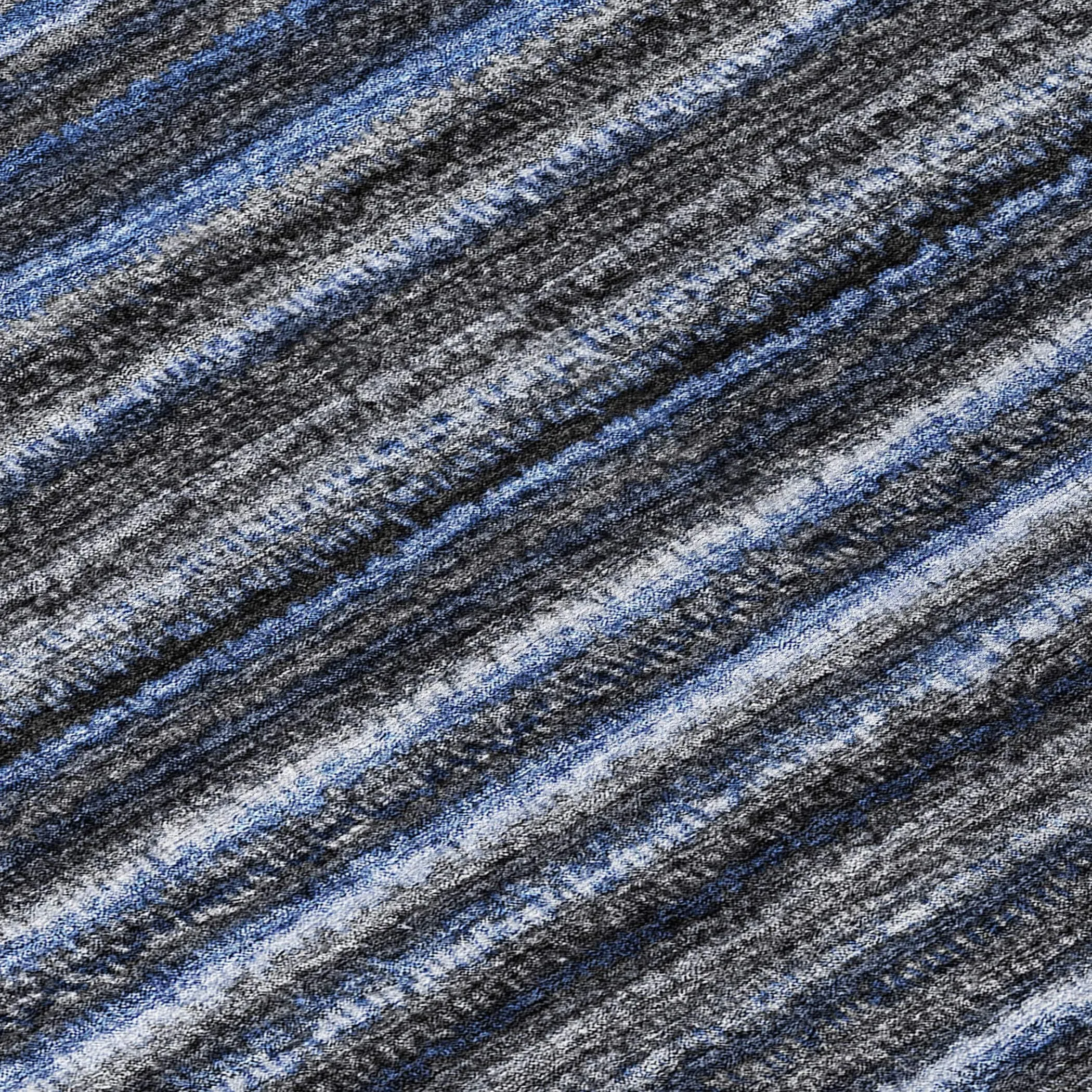 Machine Washable Indoor/ Outdoor Chantille Stripes Rug