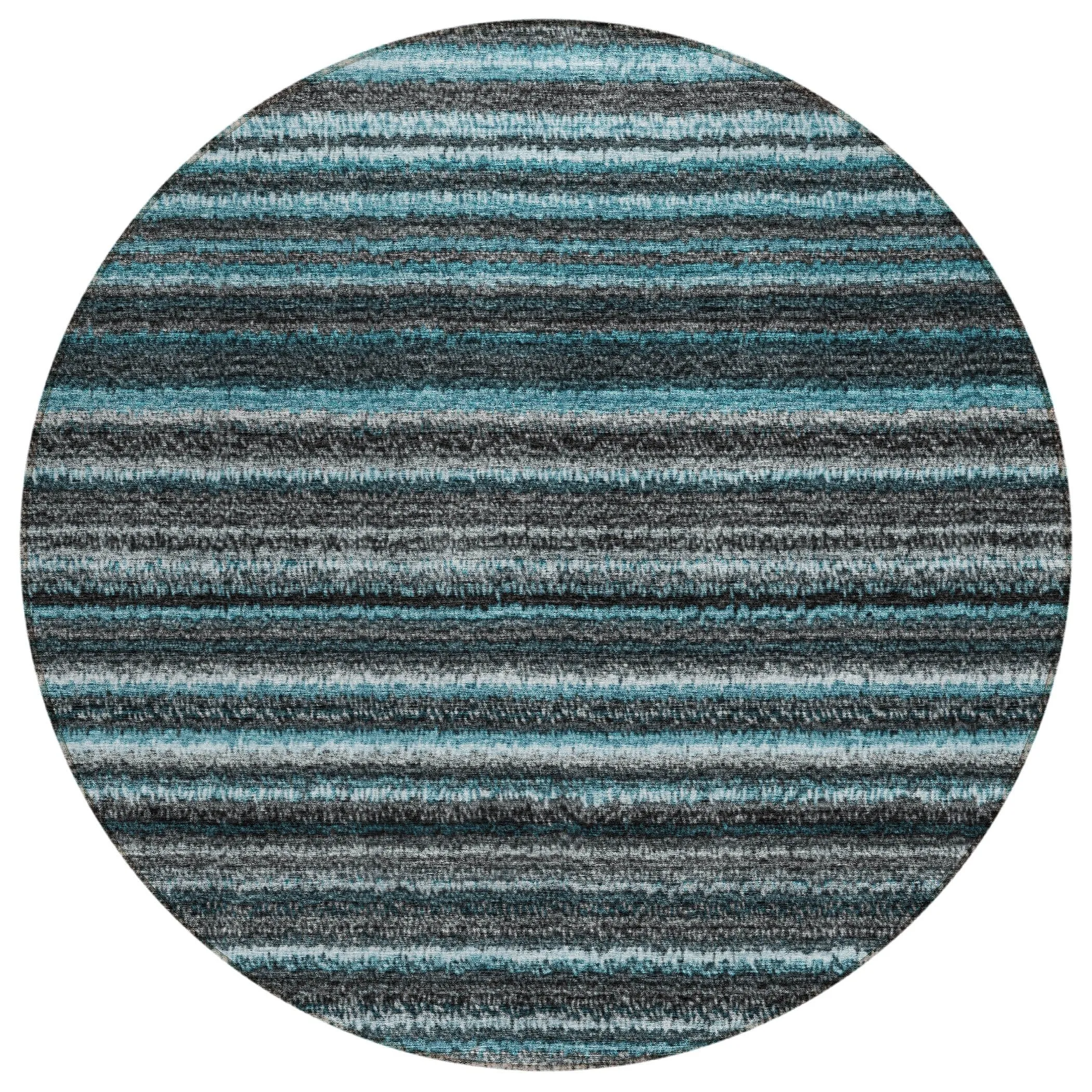 Machine Washable Indoor/ Outdoor Chantille Stripes Rug