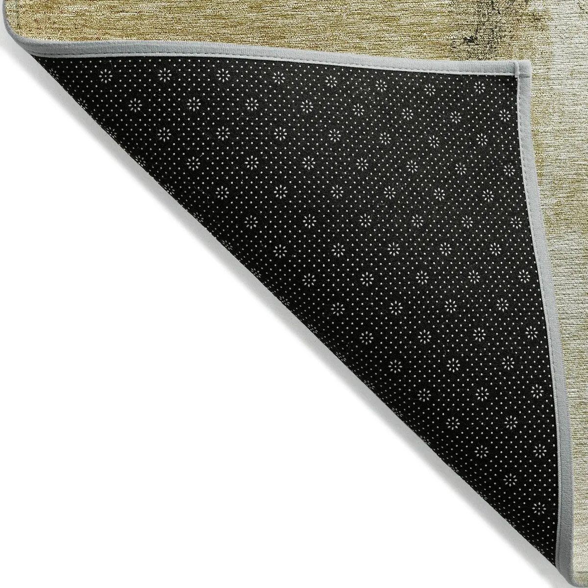 Machine Washable Indoor/ Outdoor Contemporary Abstract Chantille Rug