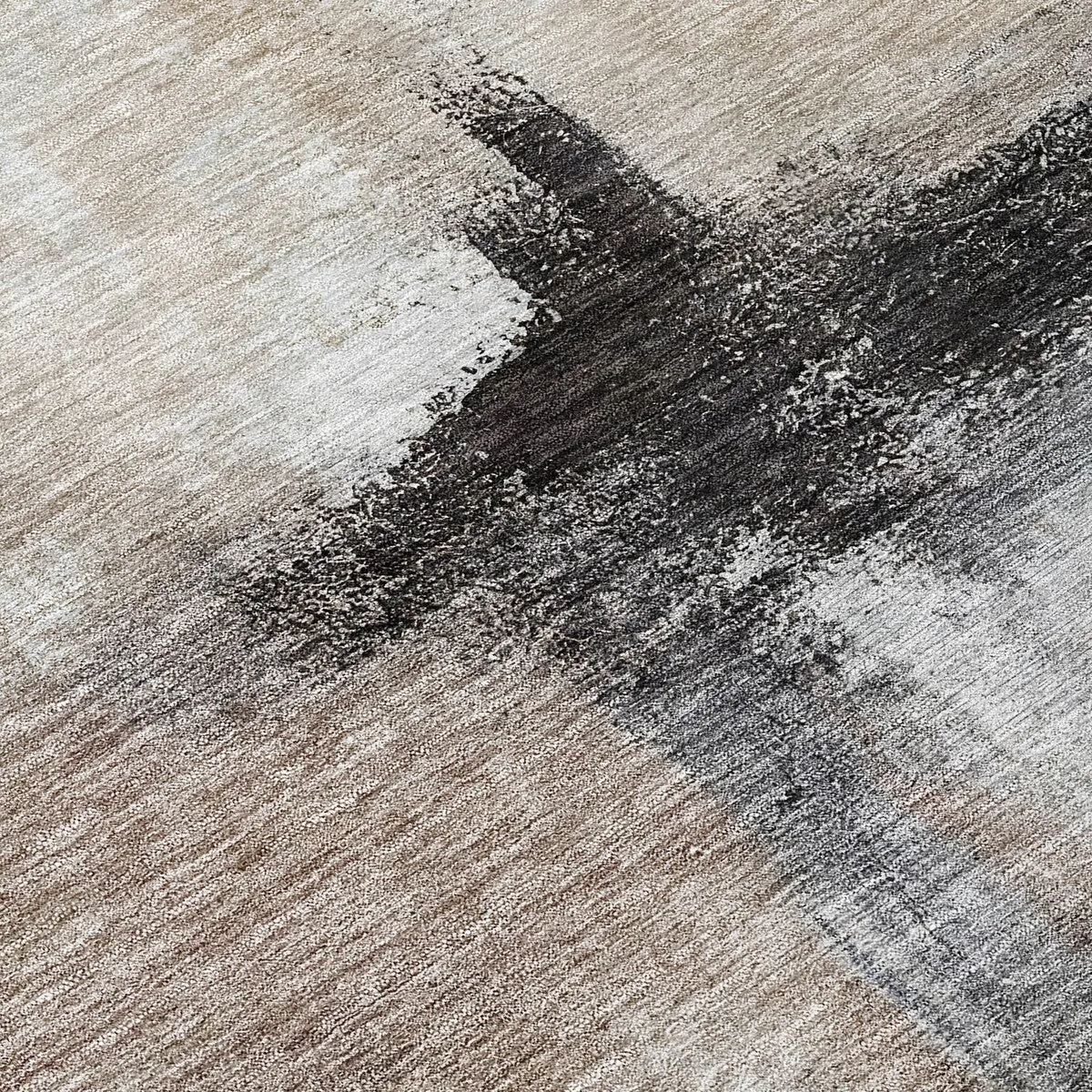 Machine Washable Indoor/ Outdoor Contemporary Abstract Chantille Rug