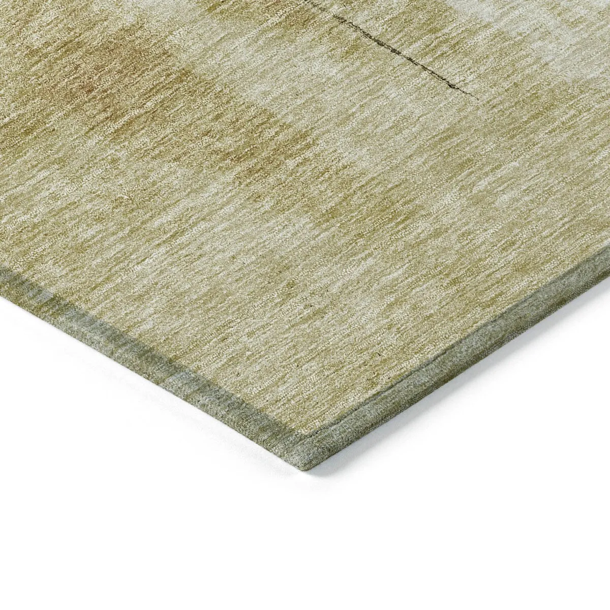 Machine Washable Indoor/ Outdoor Contemporary Abstract Chantille Rug