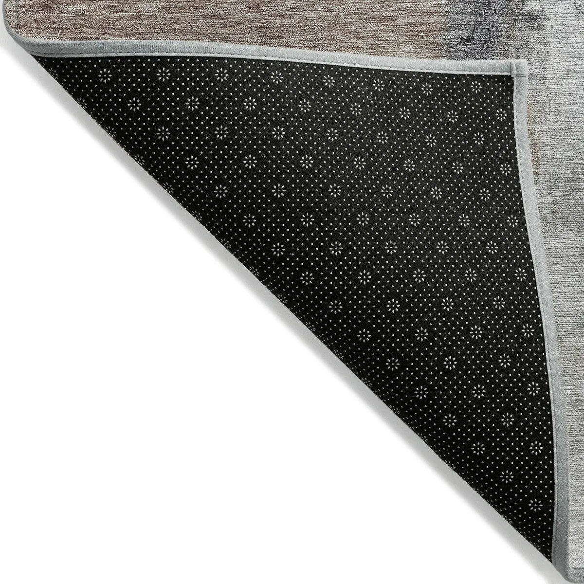 Machine Washable Indoor/ Outdoor Contemporary Abstract Chantille Rug