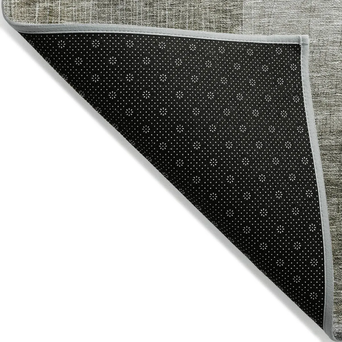 Machine Washable Indoor/ Outdoor Contemporary Abstract Chantille Rug
